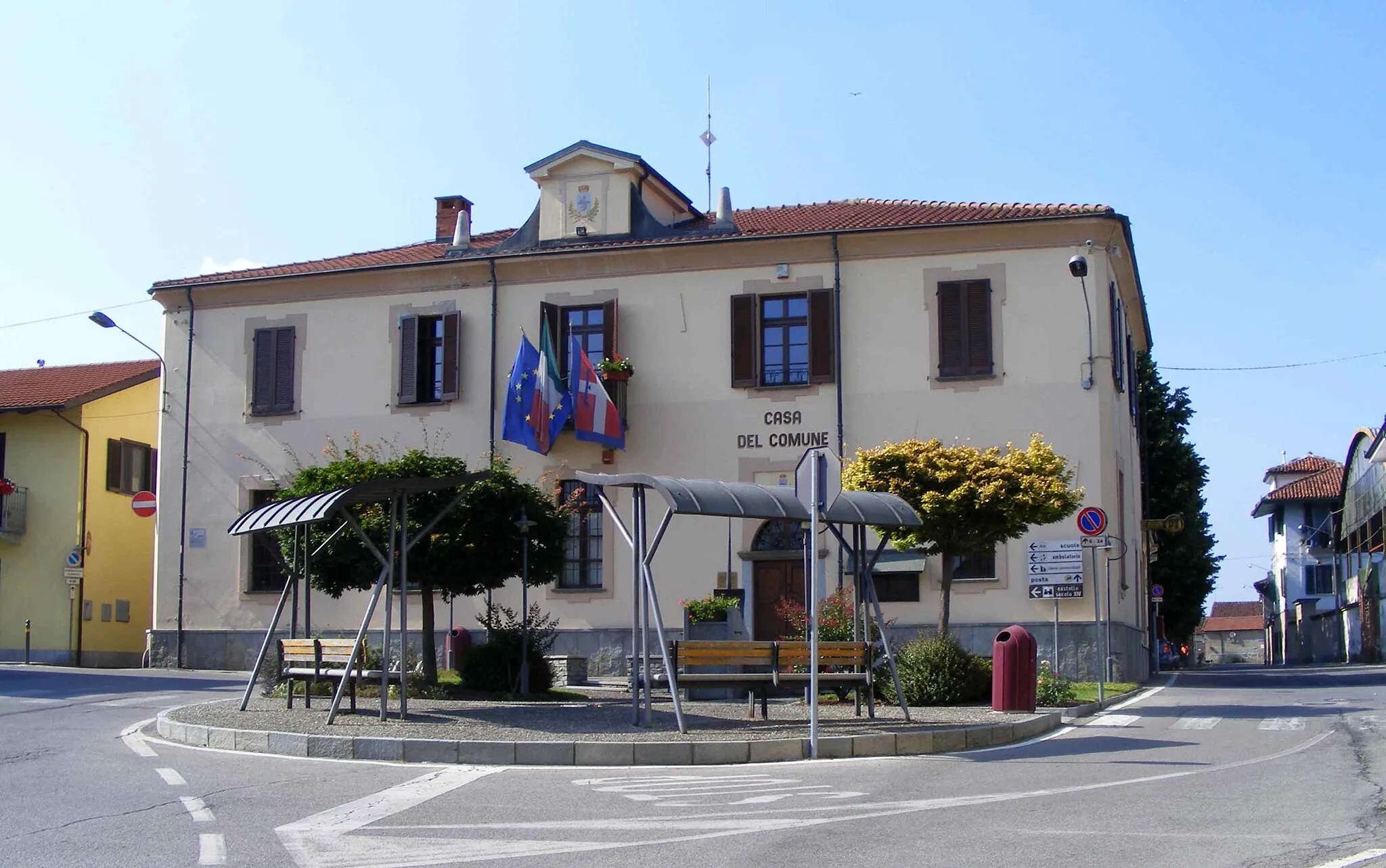 Photo showing: Macello (TO, Italy): town hall