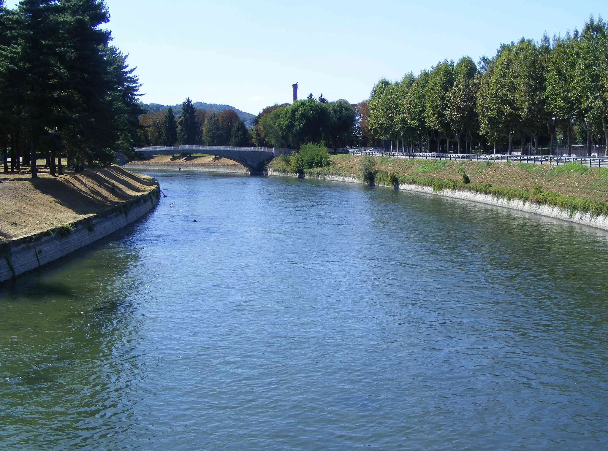 Photo showing: Cavour canal in Chivasso (TO, Italy)
