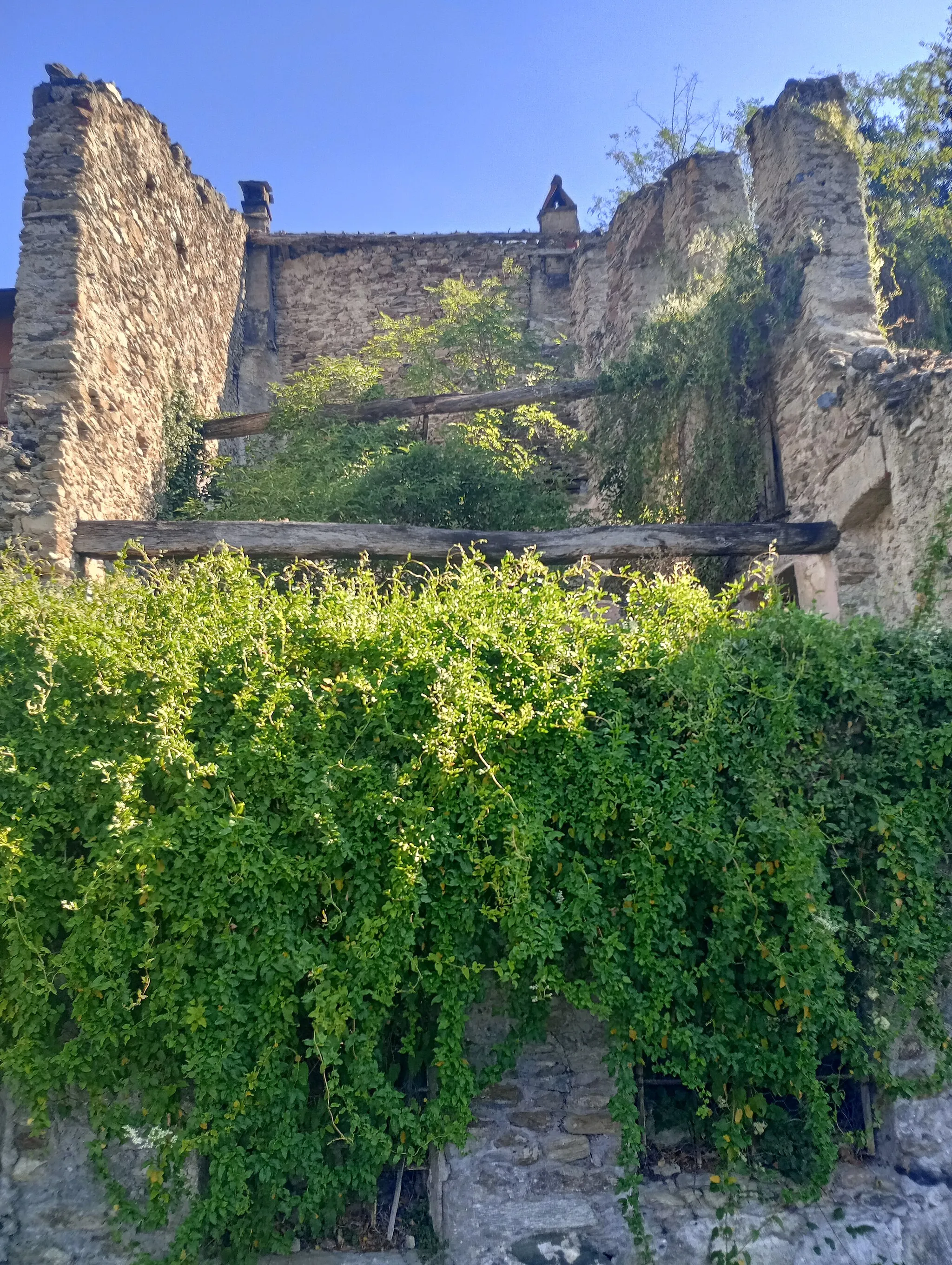 Photo showing: Rovine di una casa a San Didero