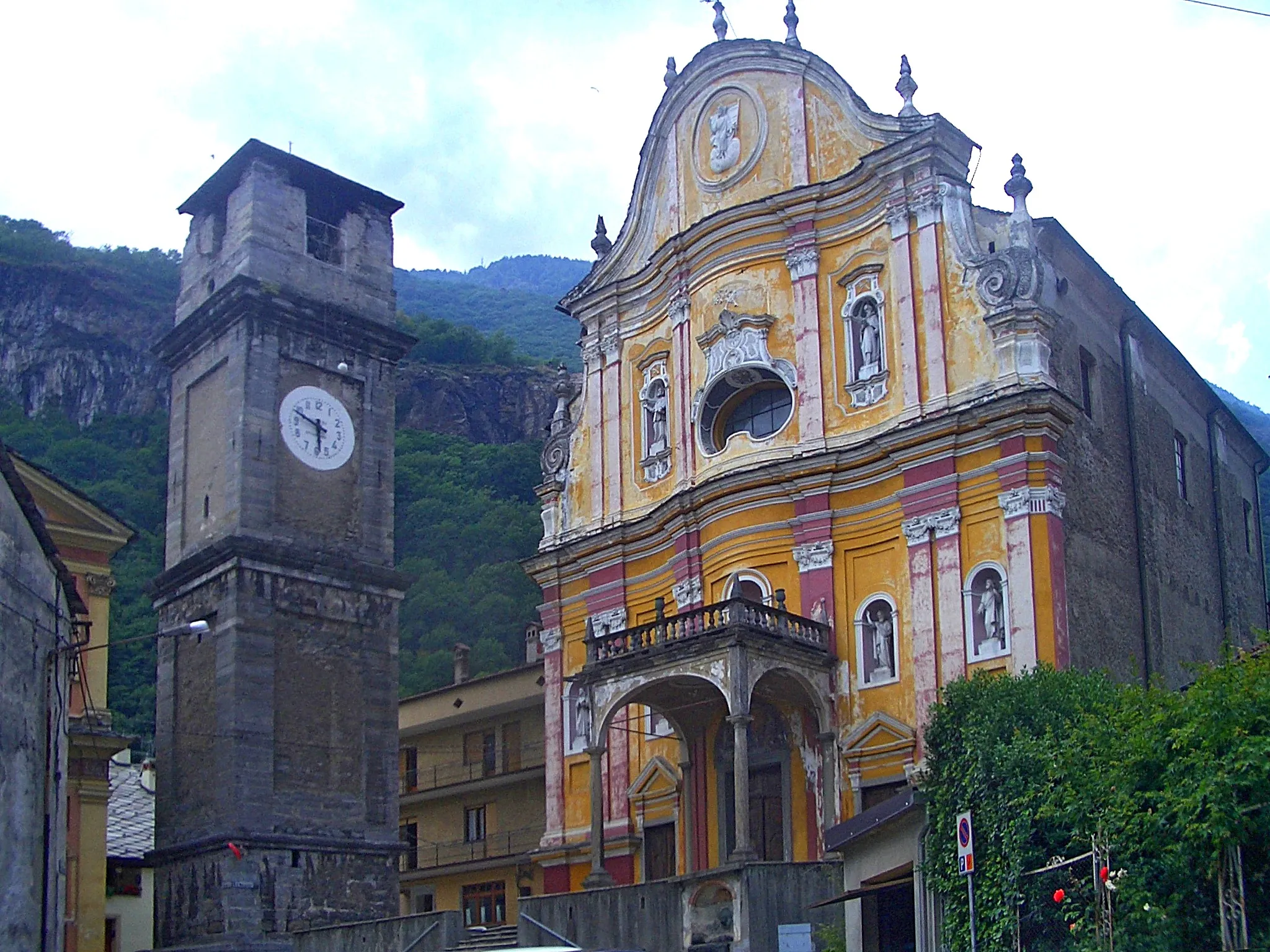 Photo showing: Quincinetto, the parish church (baroque architecture)