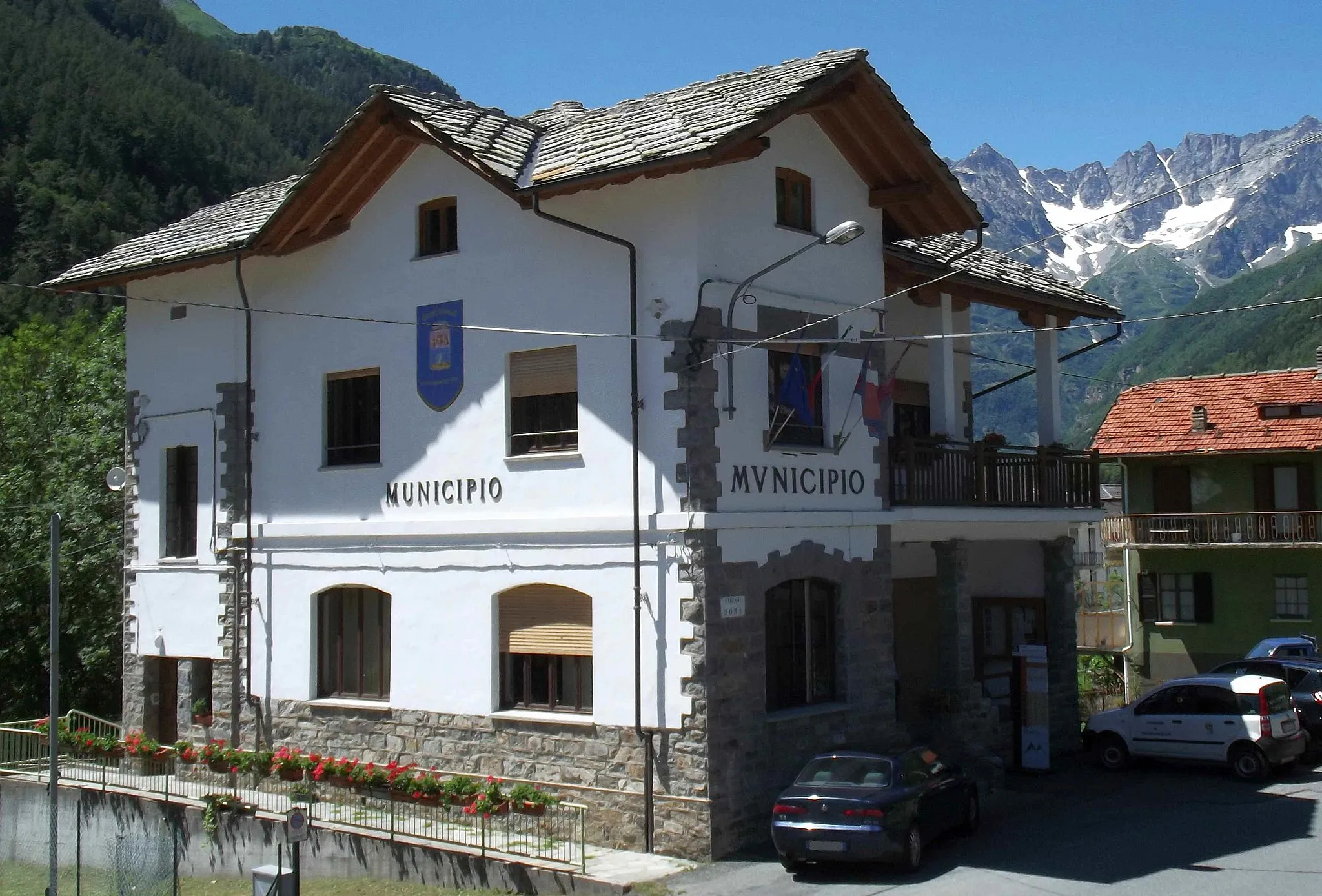 Photo showing: Groscavallo (TO, Italy): town hall