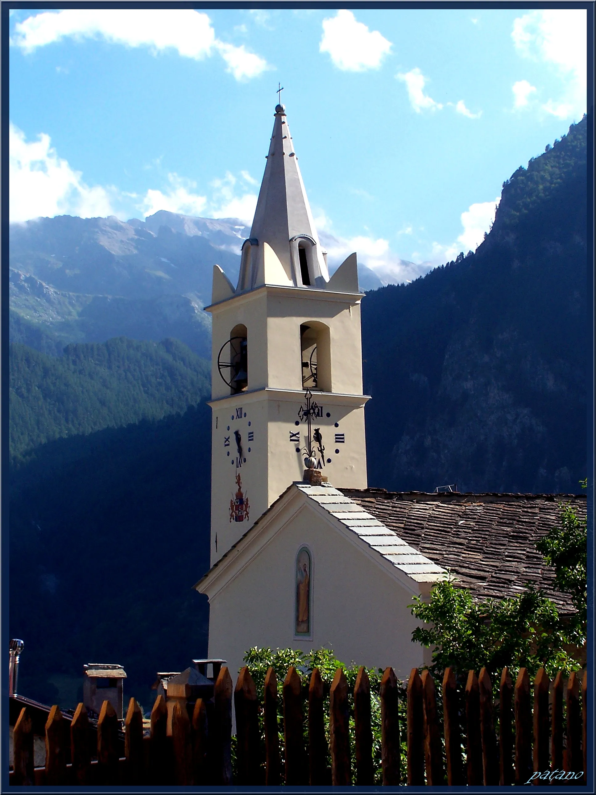 Photo showing: La chiesa di Usseaux