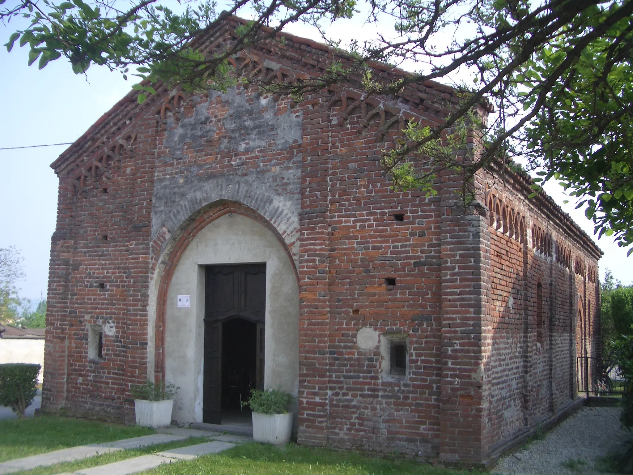 Photo showing: San Sebastiano oratory, Fontanetto Po, Vercelli, Italy