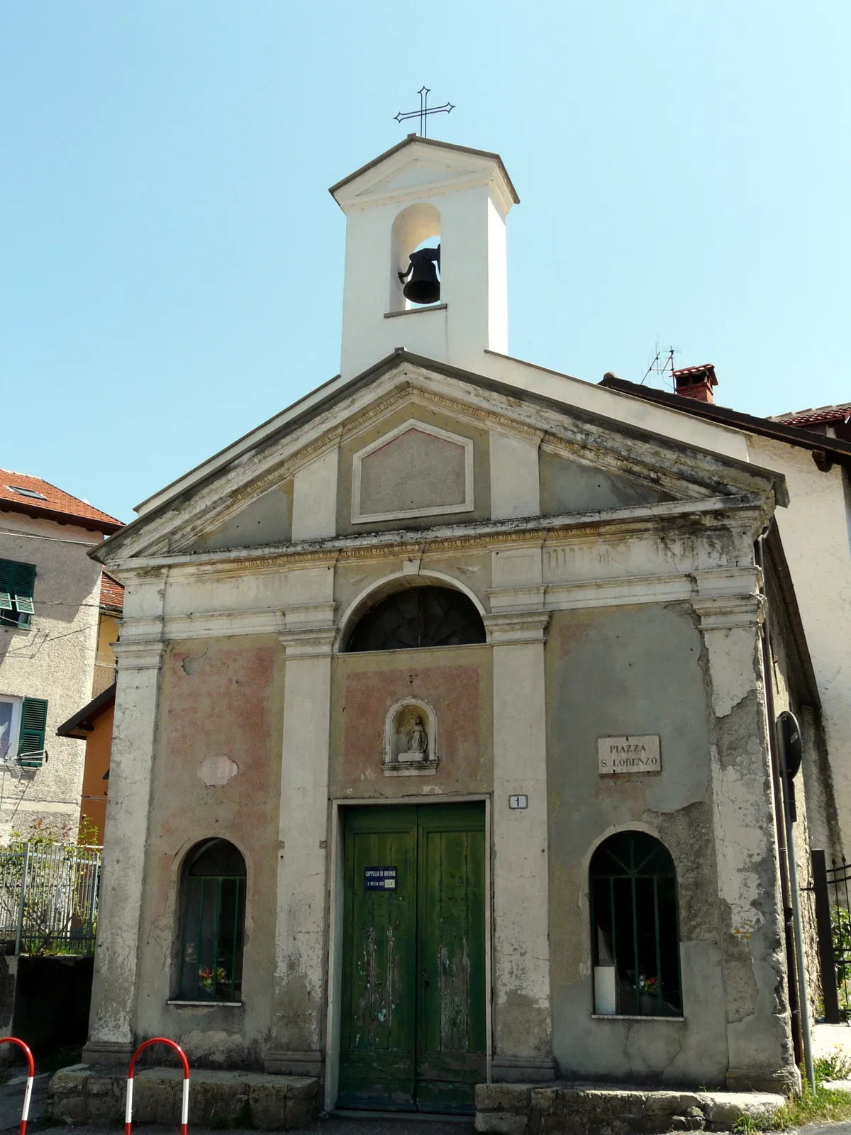 Photo showing: La cappella di San Lorenzo a Bromia, Montoggio, Liguria, Italia
