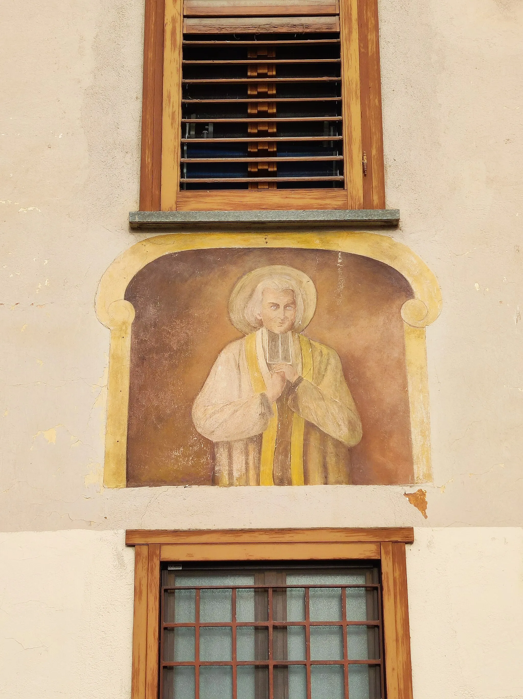 Photo showing: Mural in San Pietro del Gallo, Cuneo