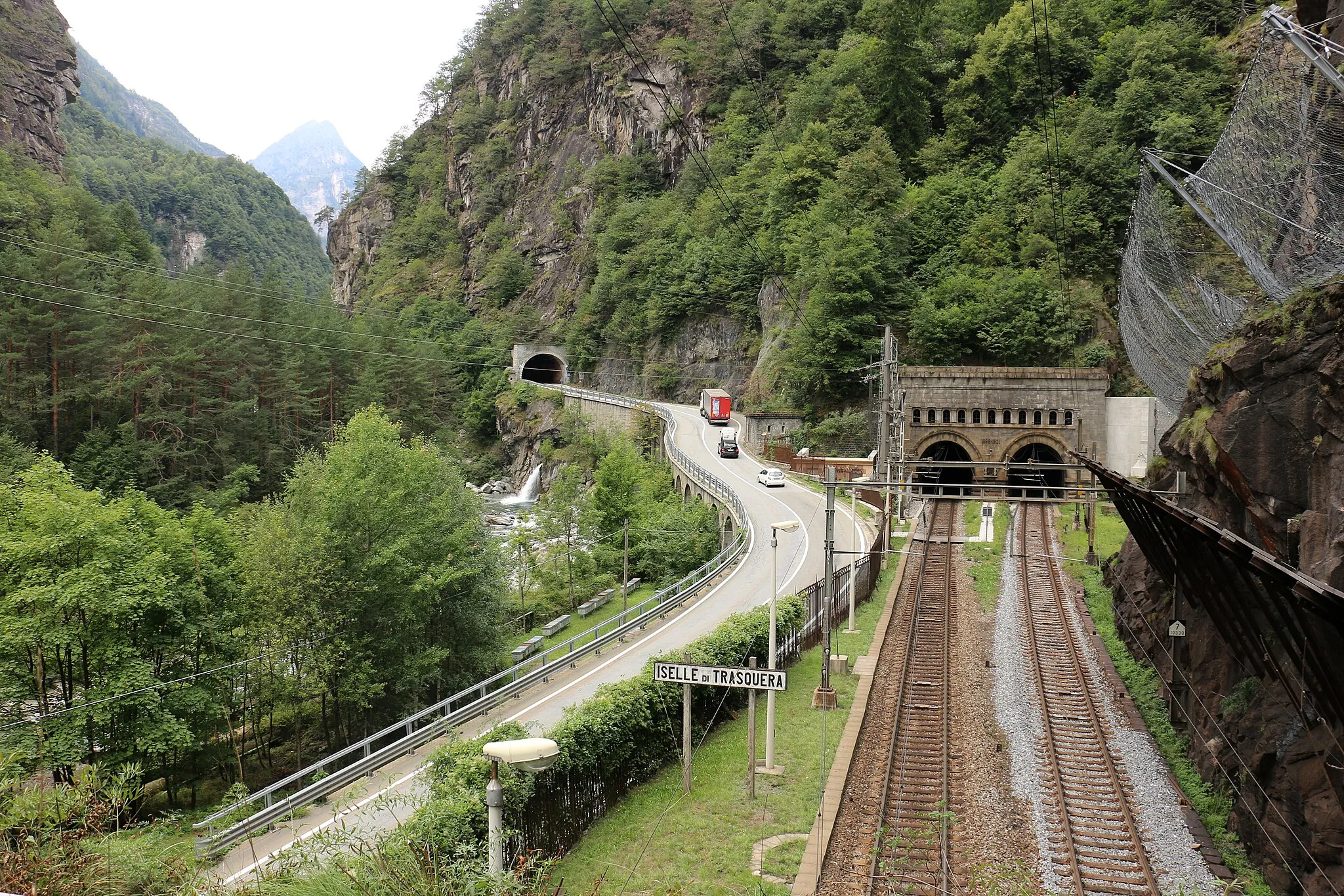 Photo showing: South Portal of Simplon Tunnel (2017)