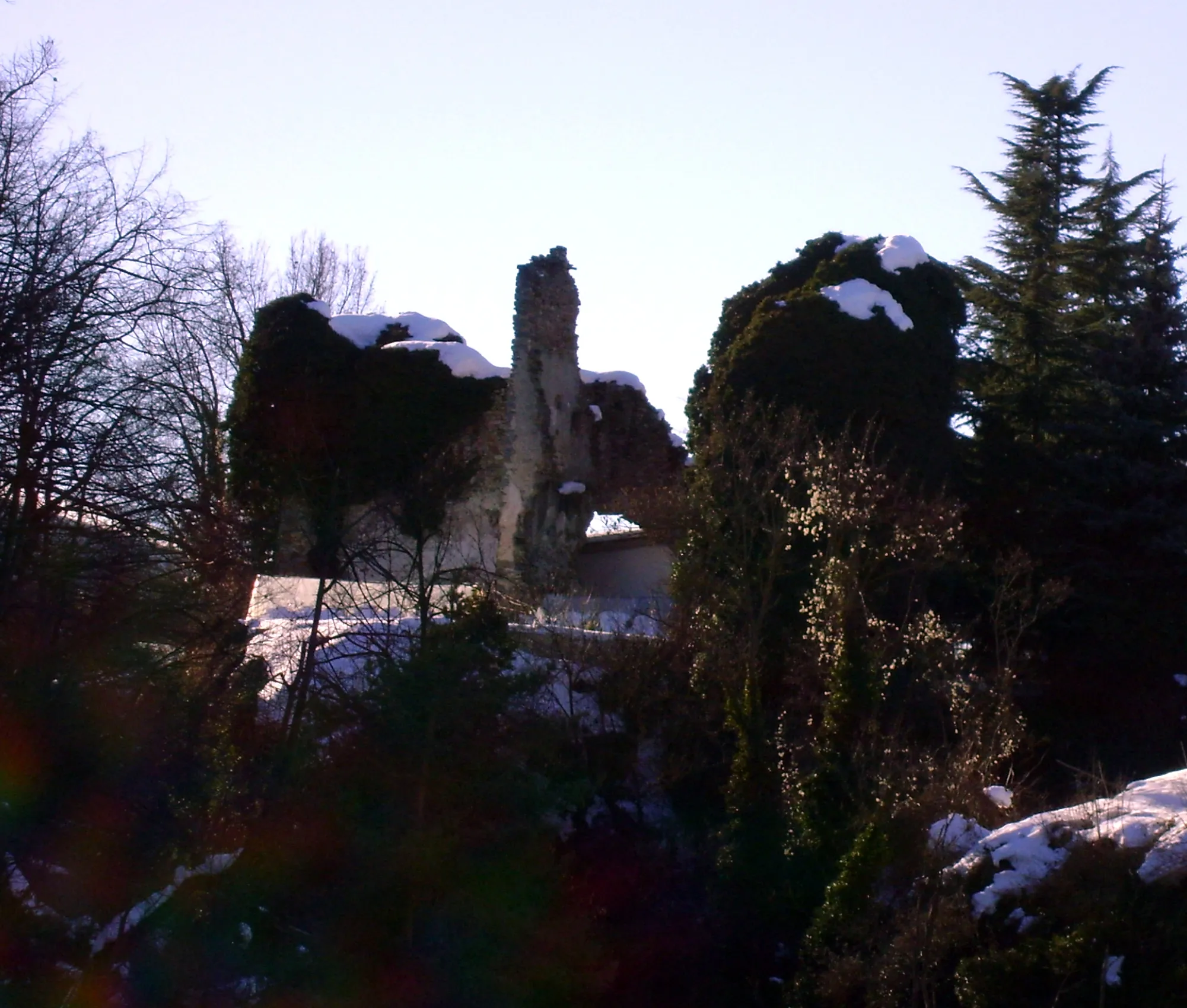 Photo showing: View of the ruins of the Mollere Castle, Ceva, (Italy)