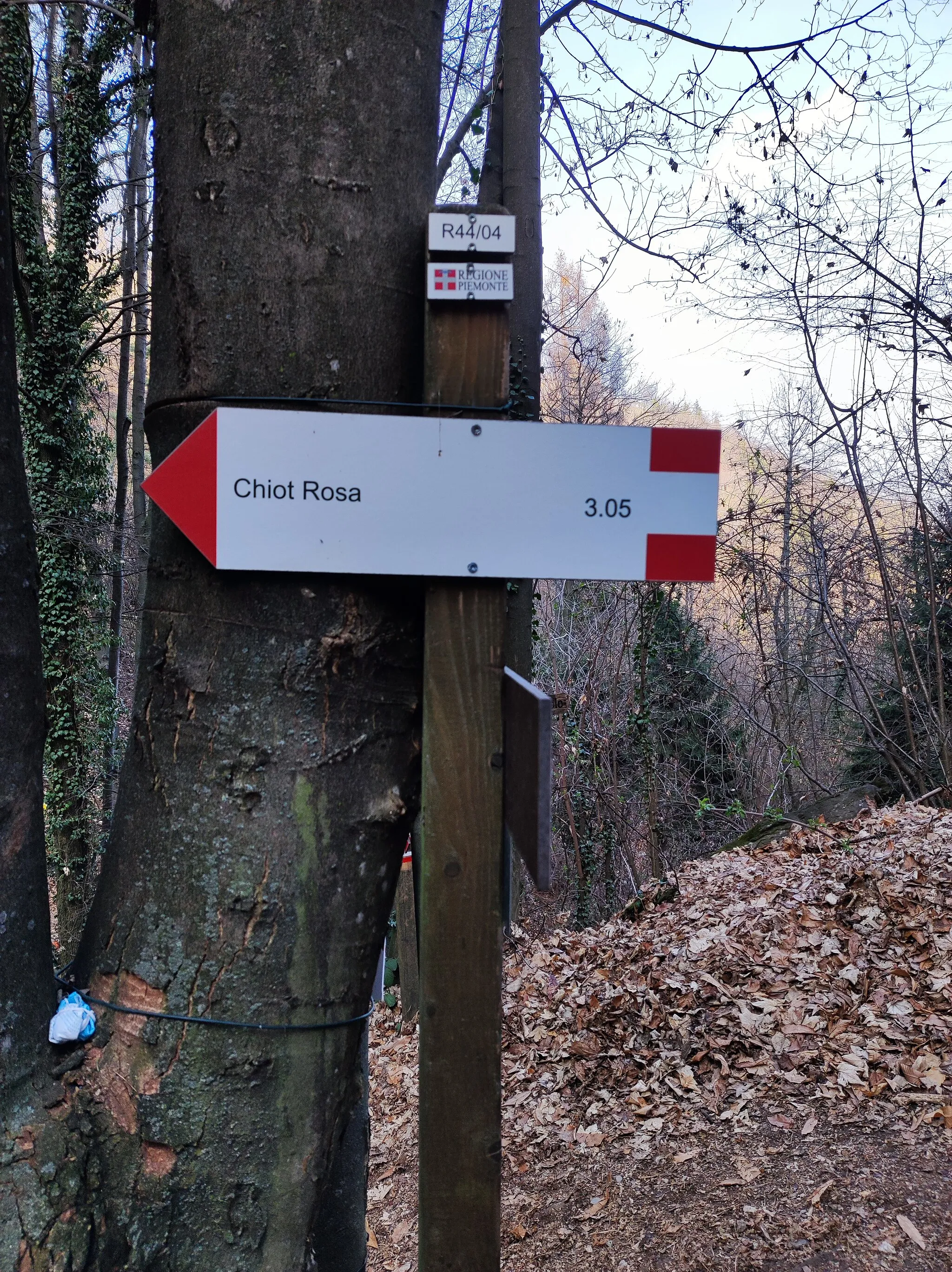 Photo showing: Guidepost in Vignolo, Italy