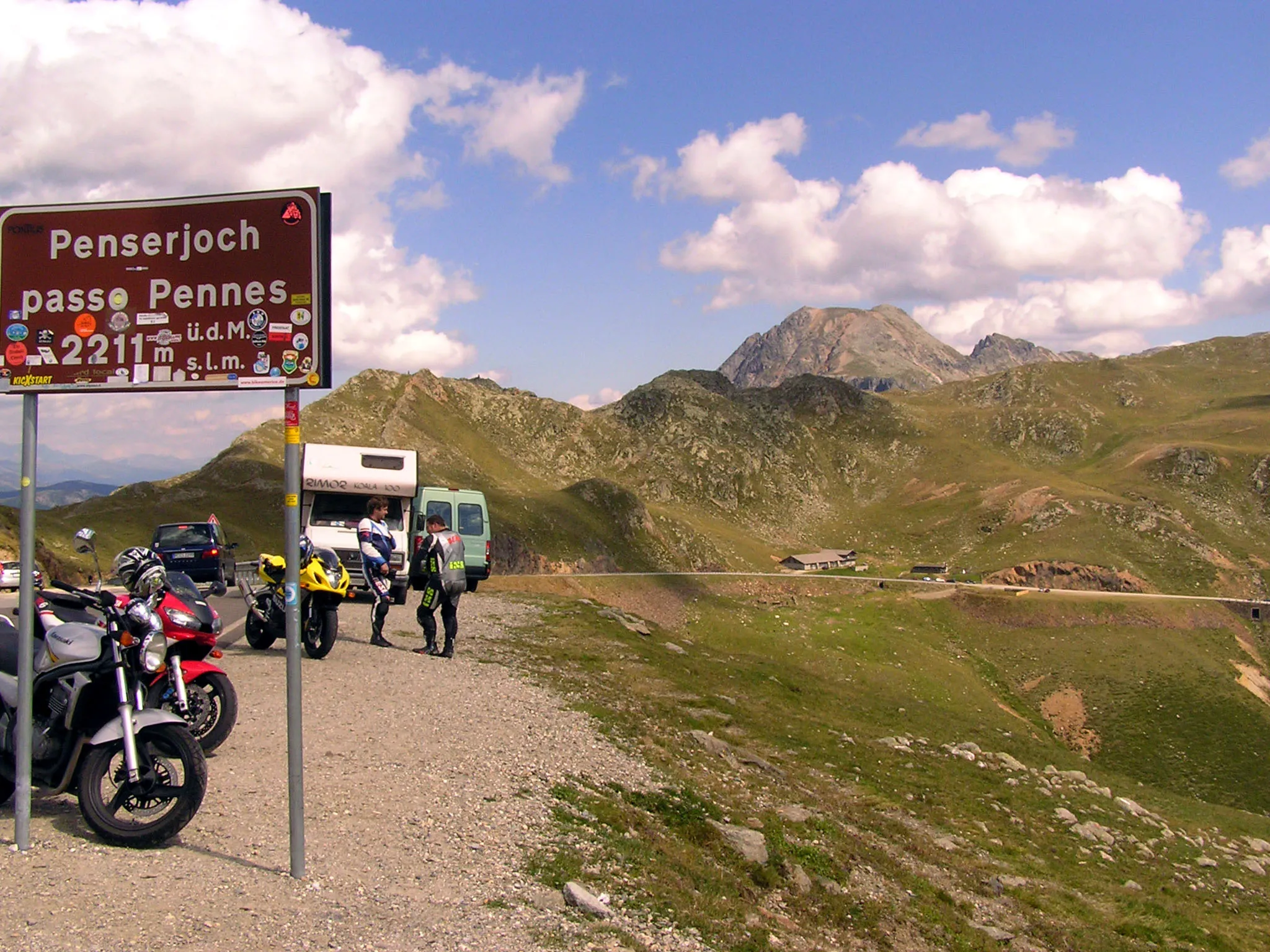 Photo showing: Auf der Passhöhe des Penser Jochs (Südtirol)