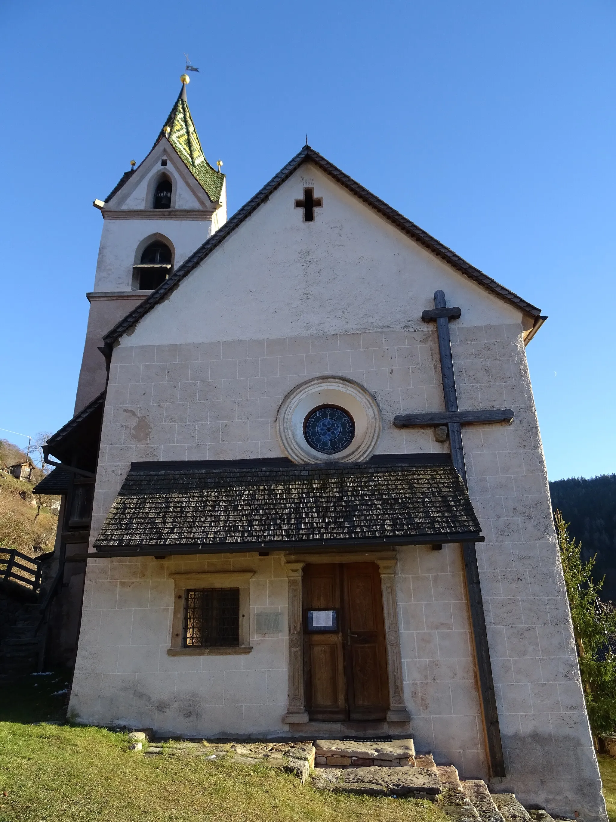 Photo showing: Verschneid (Mölten, South Tyrol, Italy), Saints Sylvester and Blaise church