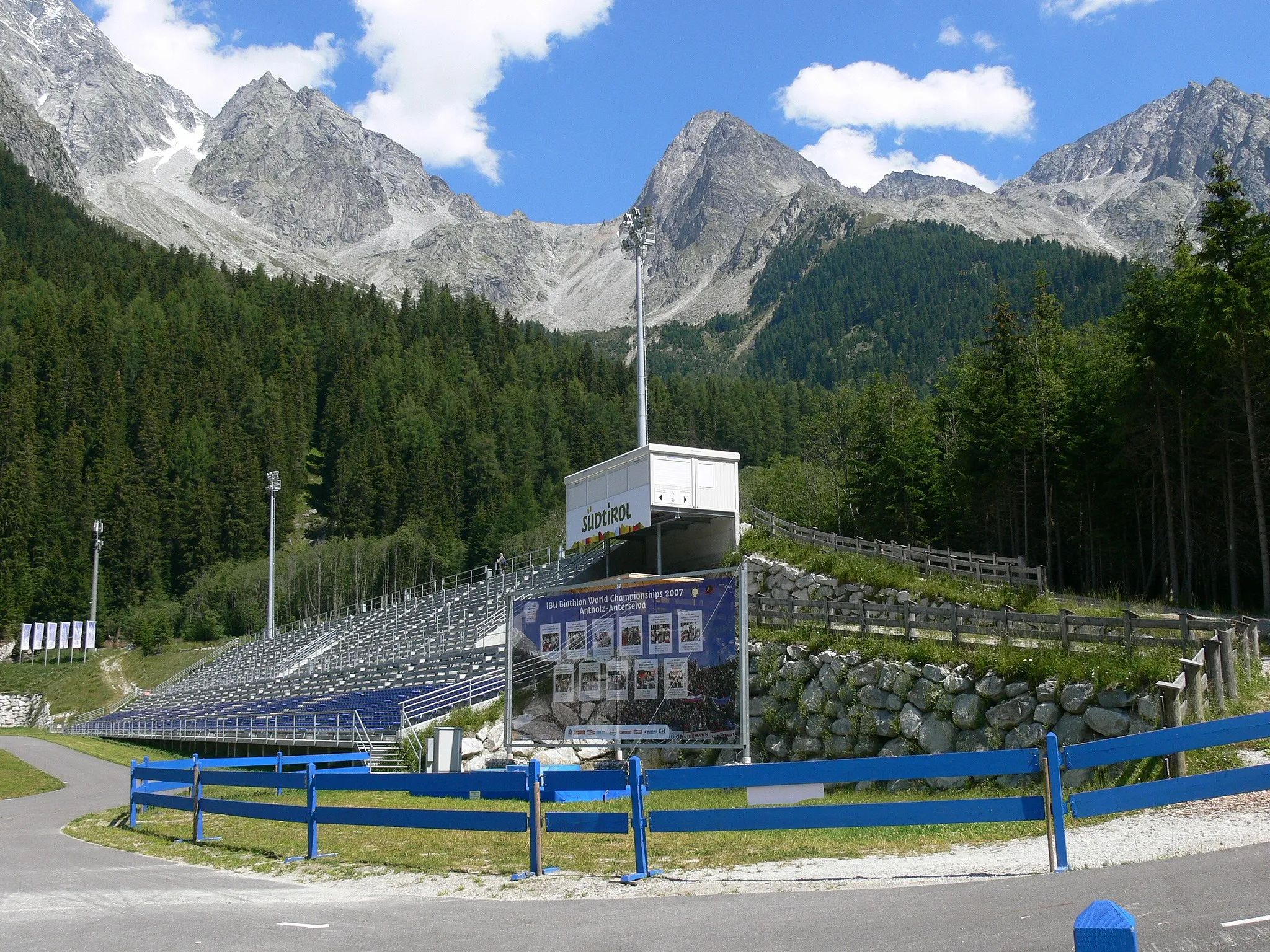 Photo showing: Antholz - Biathlon area.