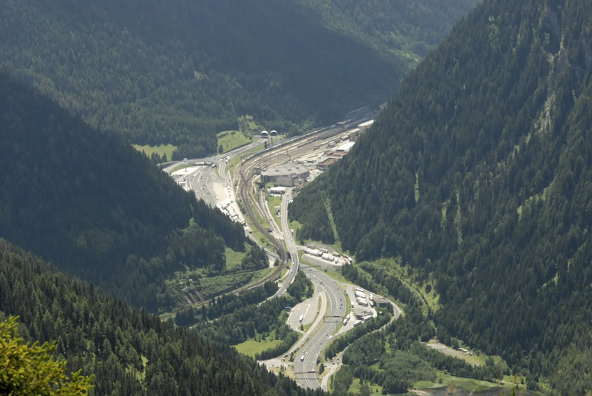 Photo showing: The Brennerpass seen from north (Padauner Kogel)