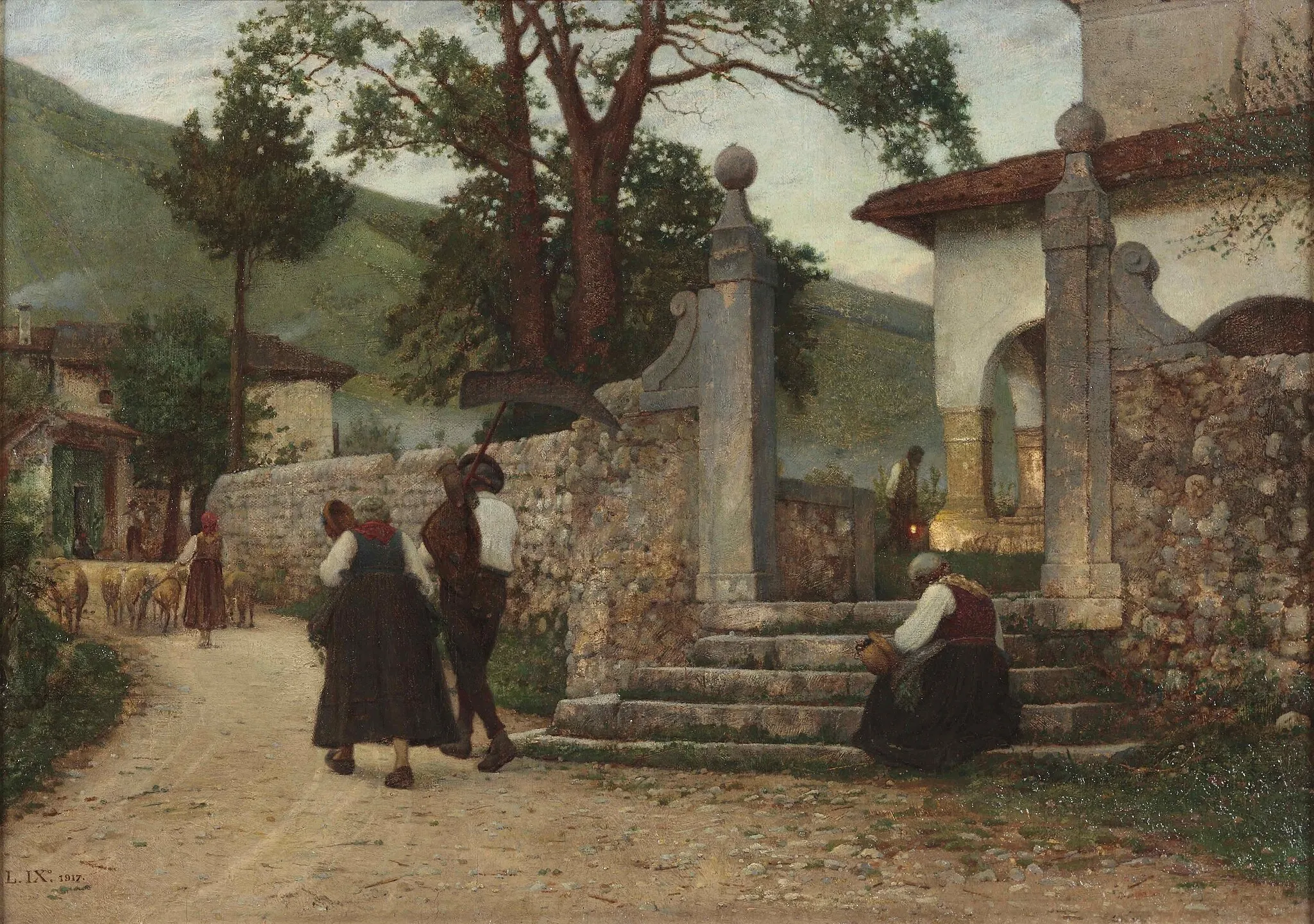 Photo showing: Hail Mary in Coltura (1917), by Luigi Nono
