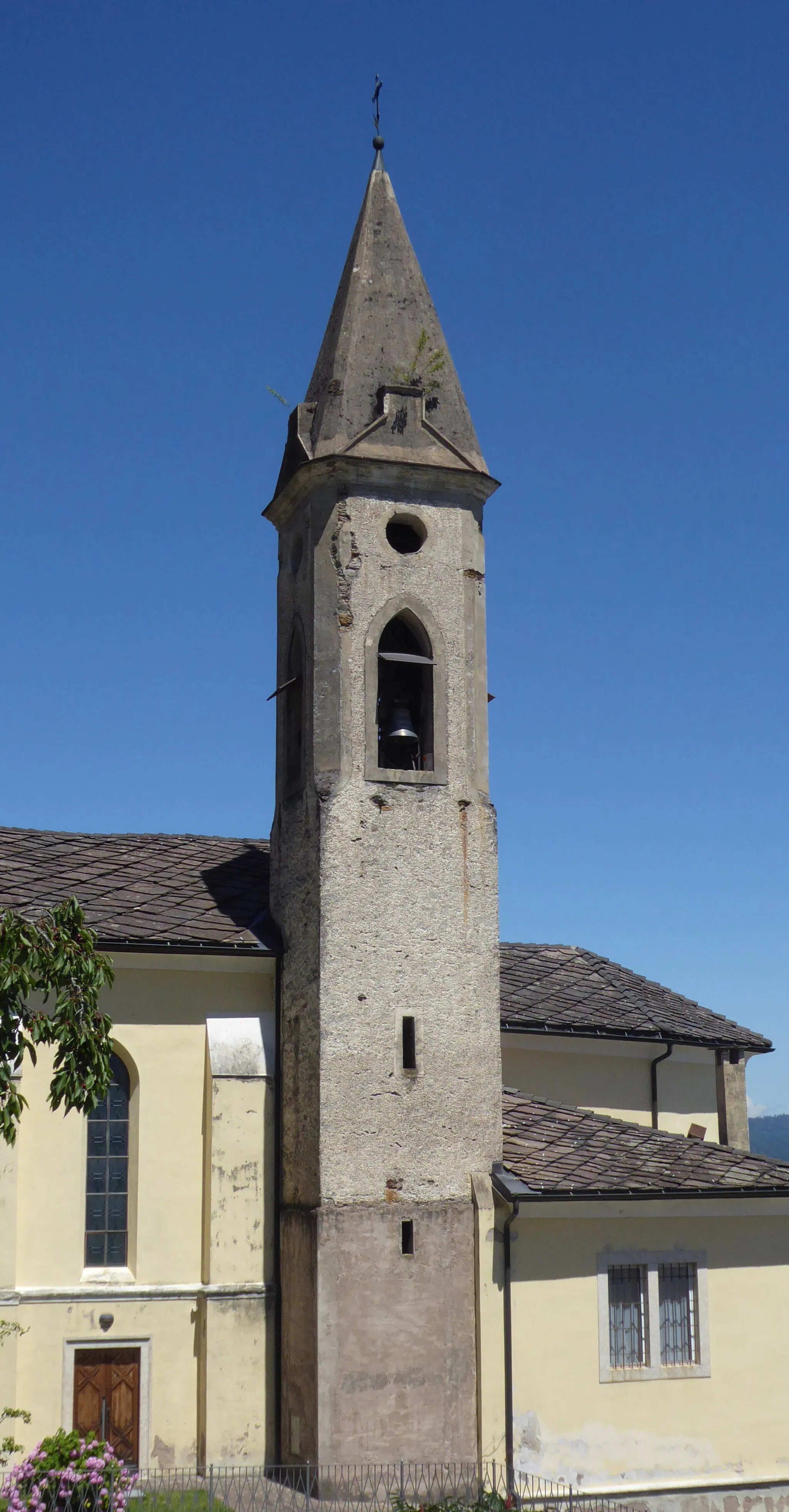Photo showing: Santa Caterina (Pergine Valsugana, Trentino, Italy) - Saint Catherine church - Belltower