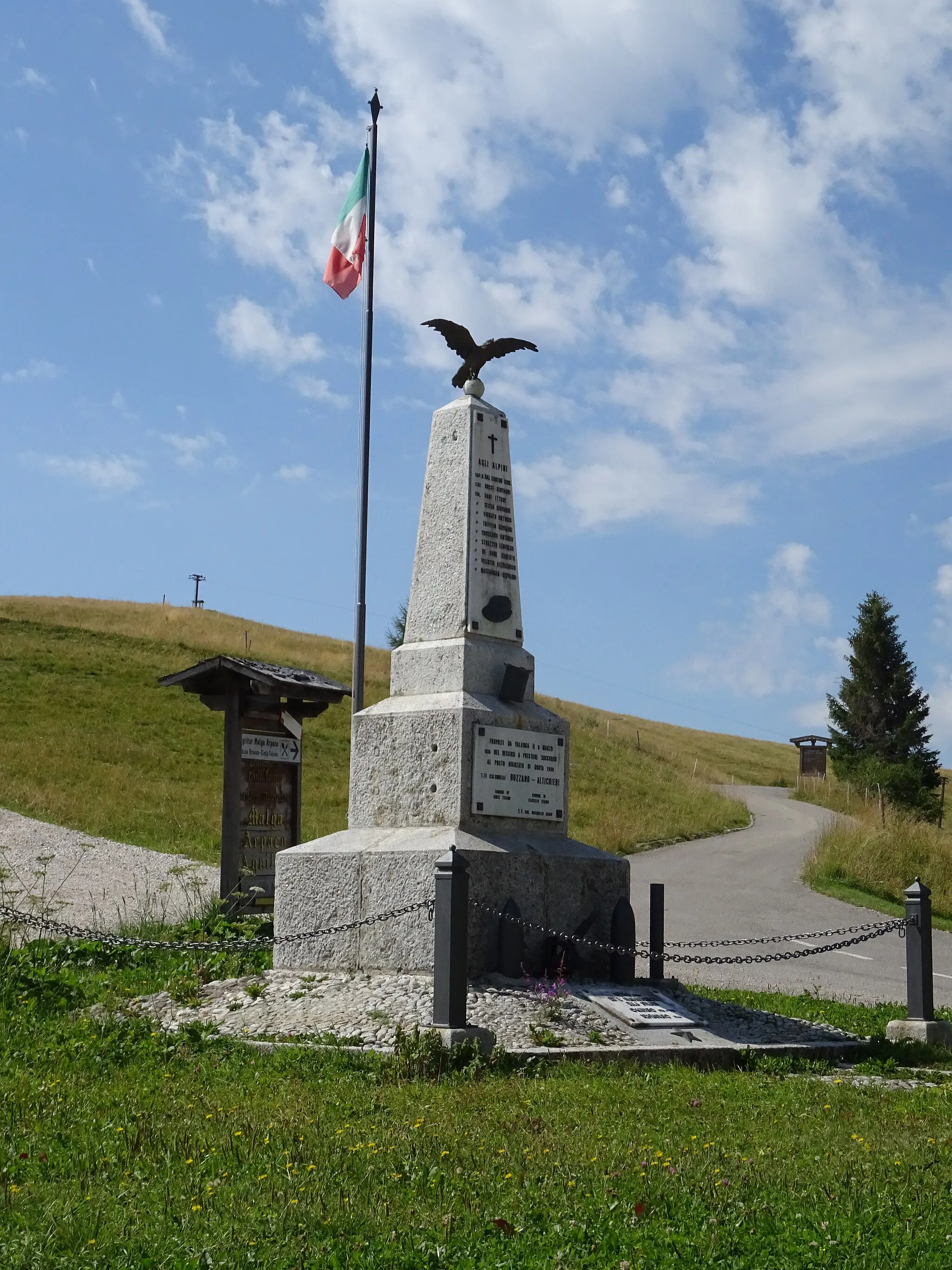 Photo showing: Passo Brocon (Castello Tesino, Trentino, Italy) - War memorial