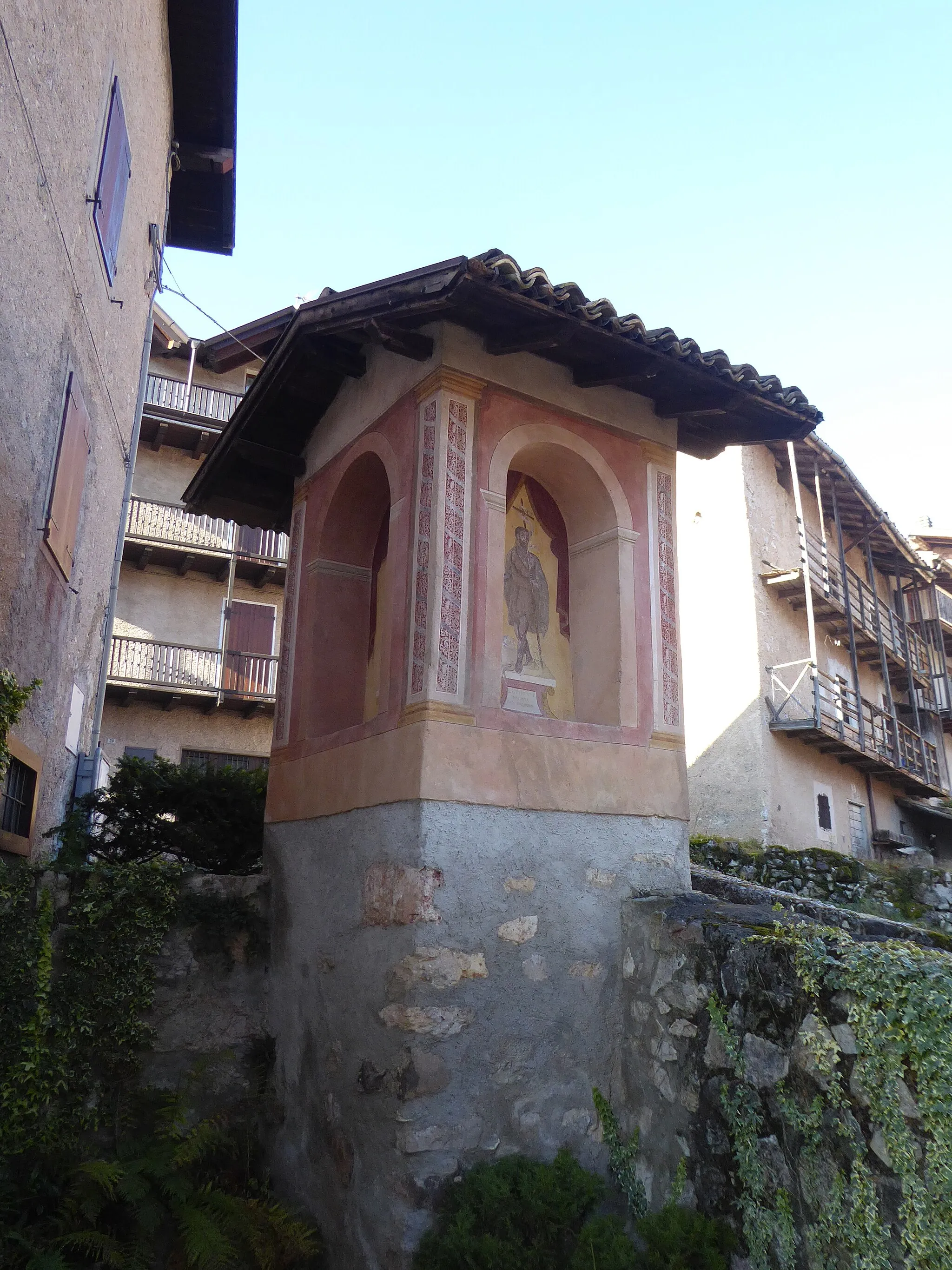 Photo showing: Aste (Vallarsa, Trentino, Italy), wayside shrine