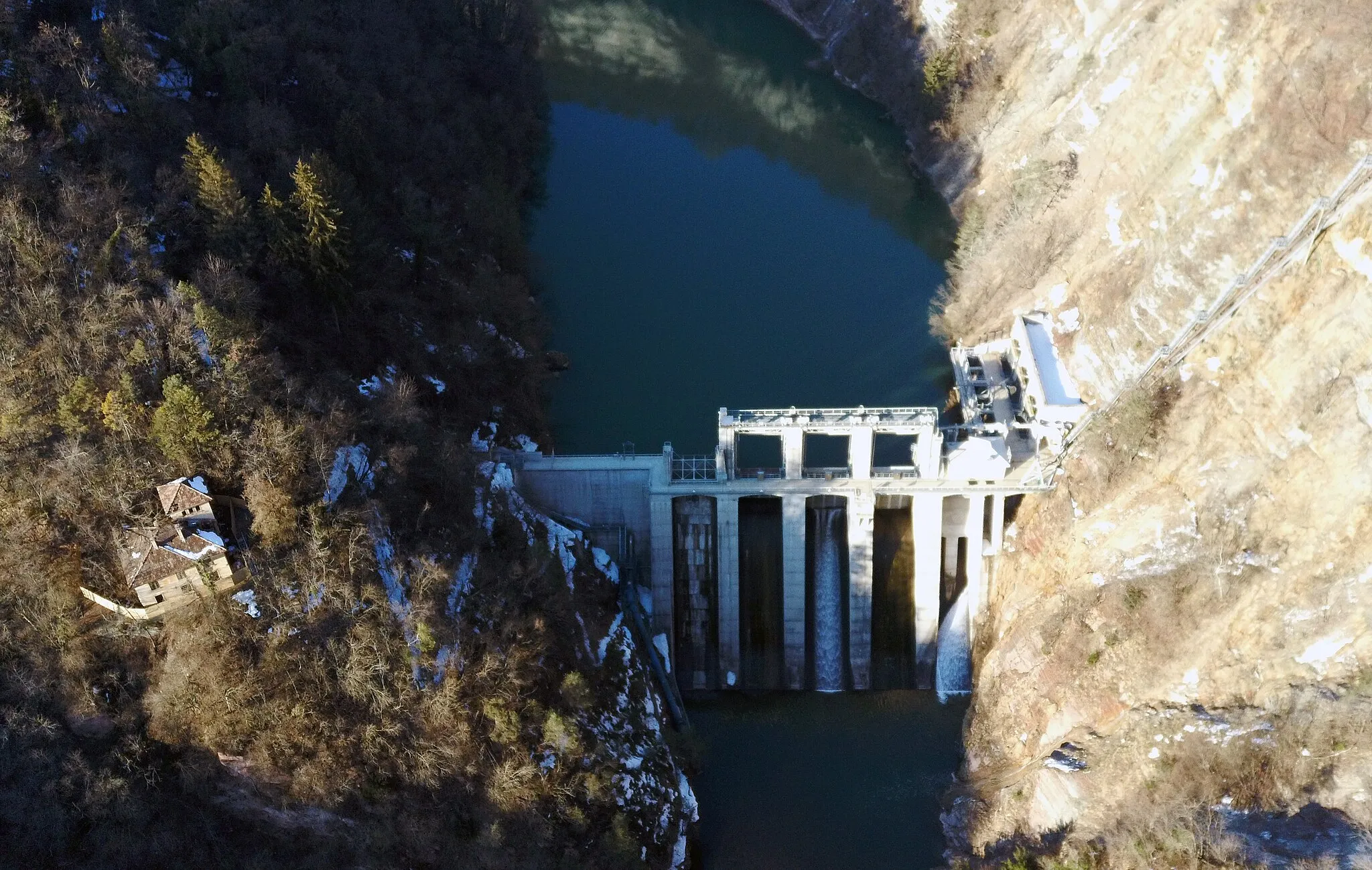 Photo showing: Mollaro Dam (Predaia, Trentino, Italy)