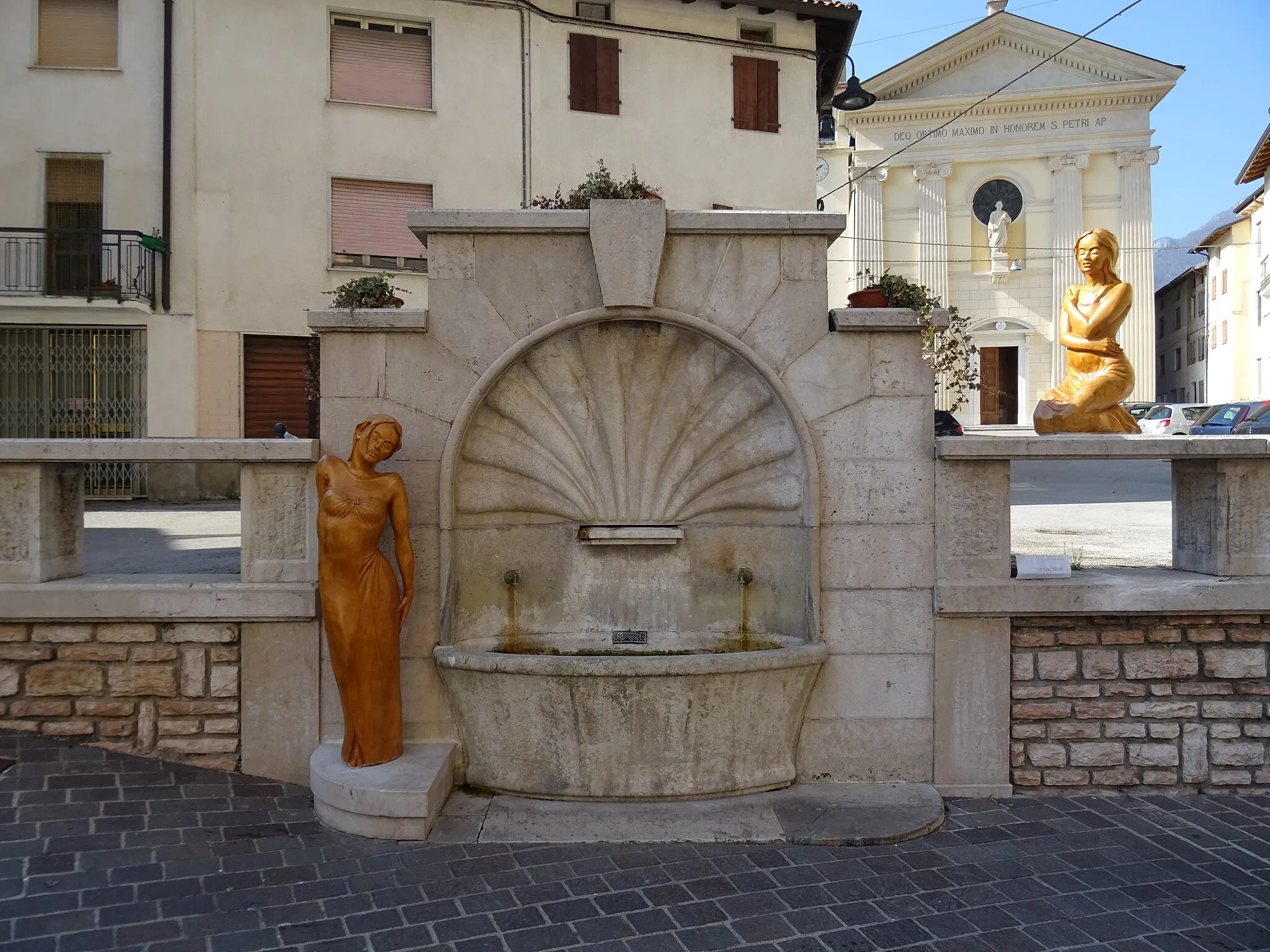 Photo showing: San Pietro (Valdastico, Veneto, Italy) - Fountain of the Anguane