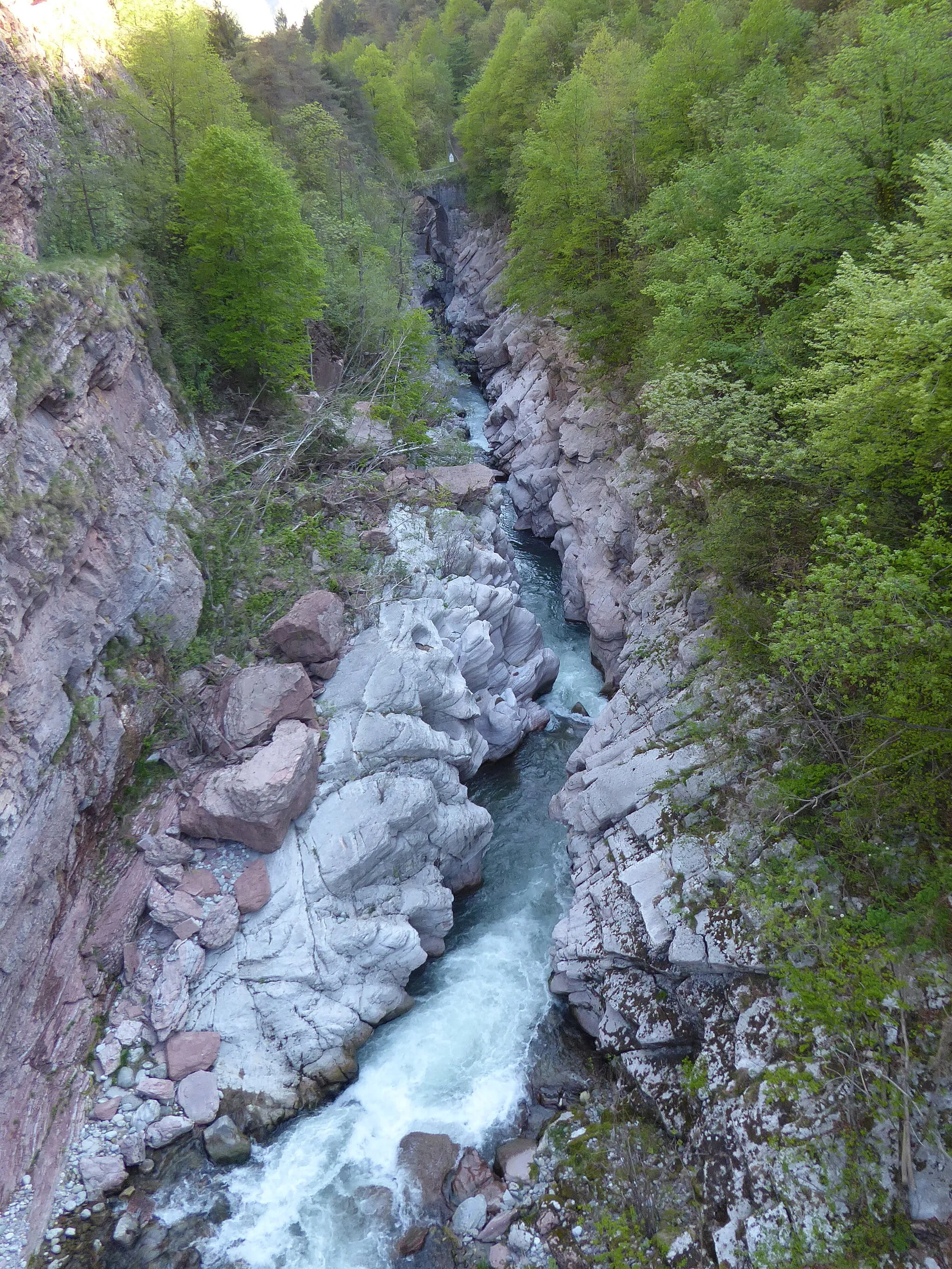 Photo showing: Limarò Canyon (Trentino, Italy)