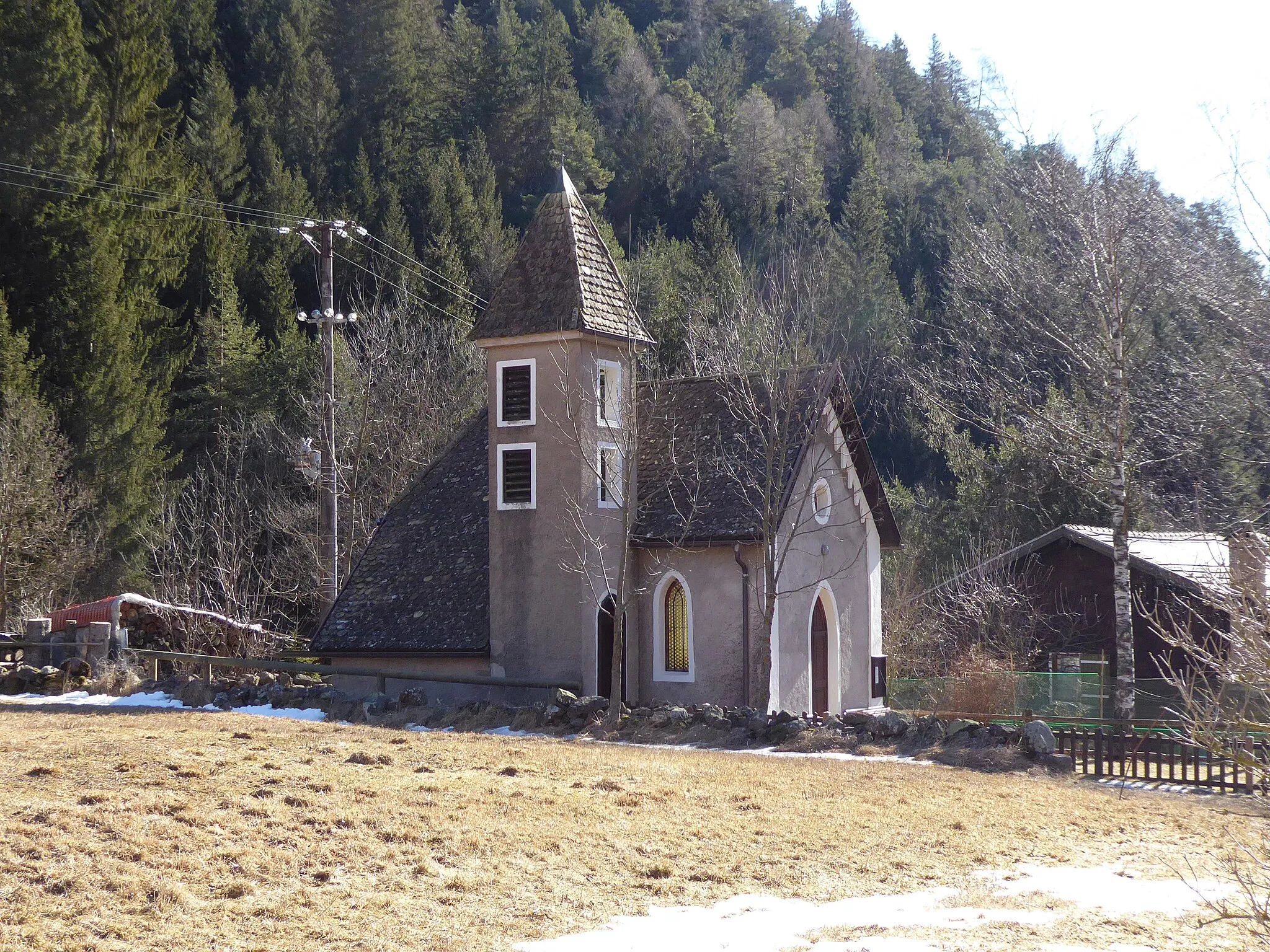 Photo showing: Aguai (Carano, Trentino, Italy) - Our Lady of Sorrows church