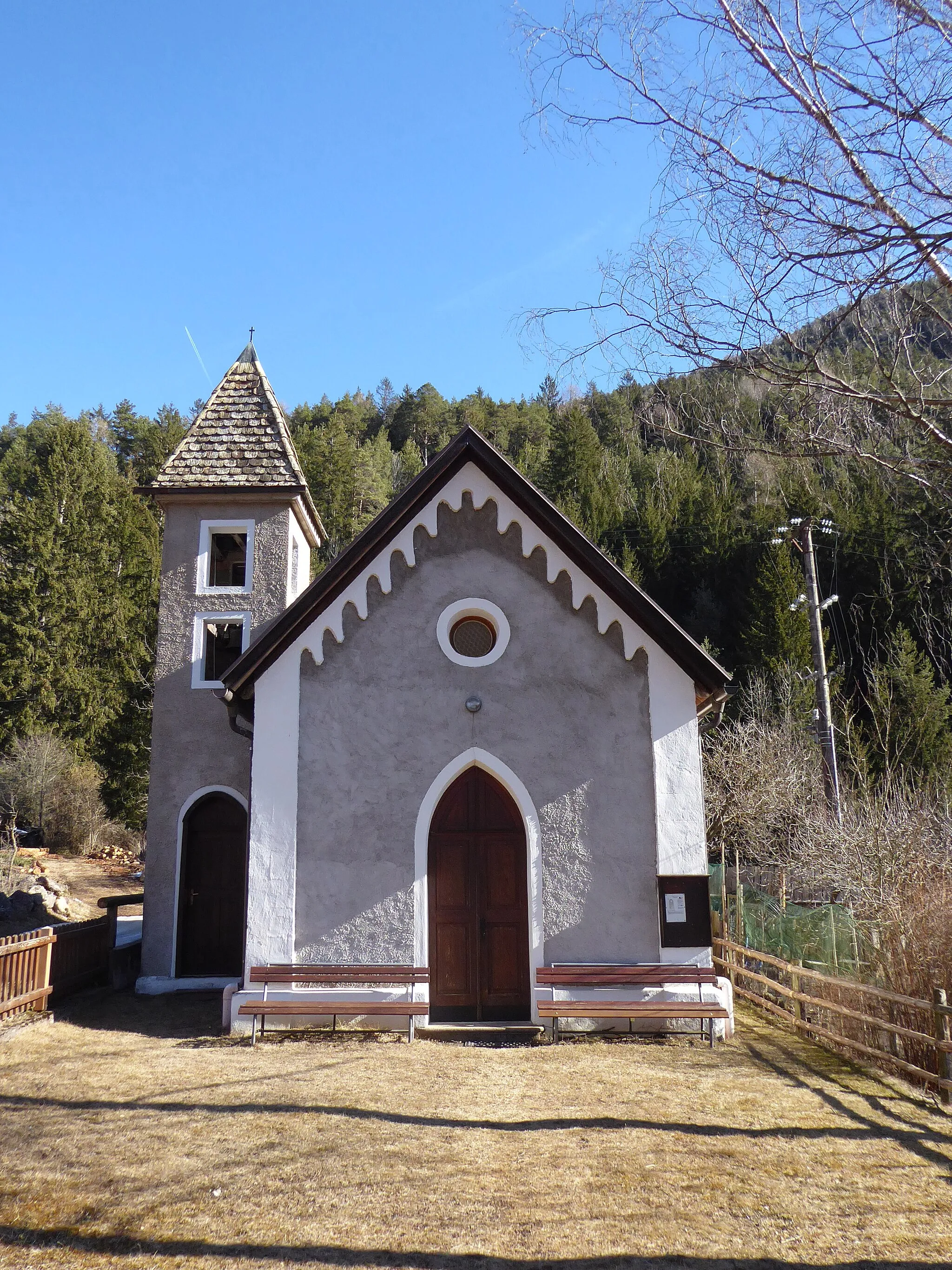 Photo showing: Aguai (Carano, Trentino, Italy) - Our Lady of Sorrows church