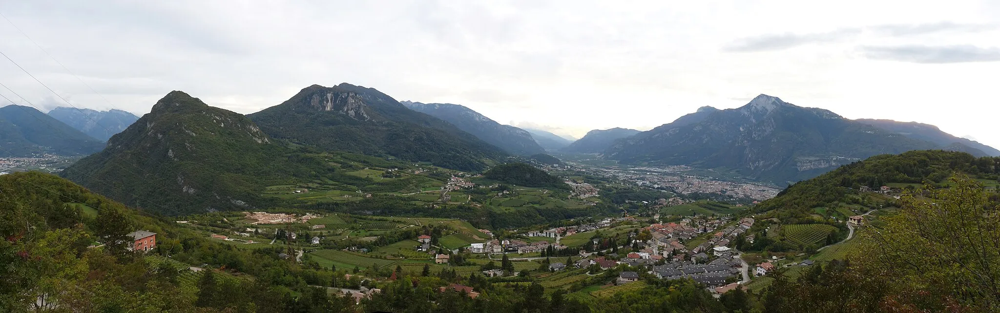 Photo showing: Trento (Italy): panorama from the Campel refuge (Villamontagna)