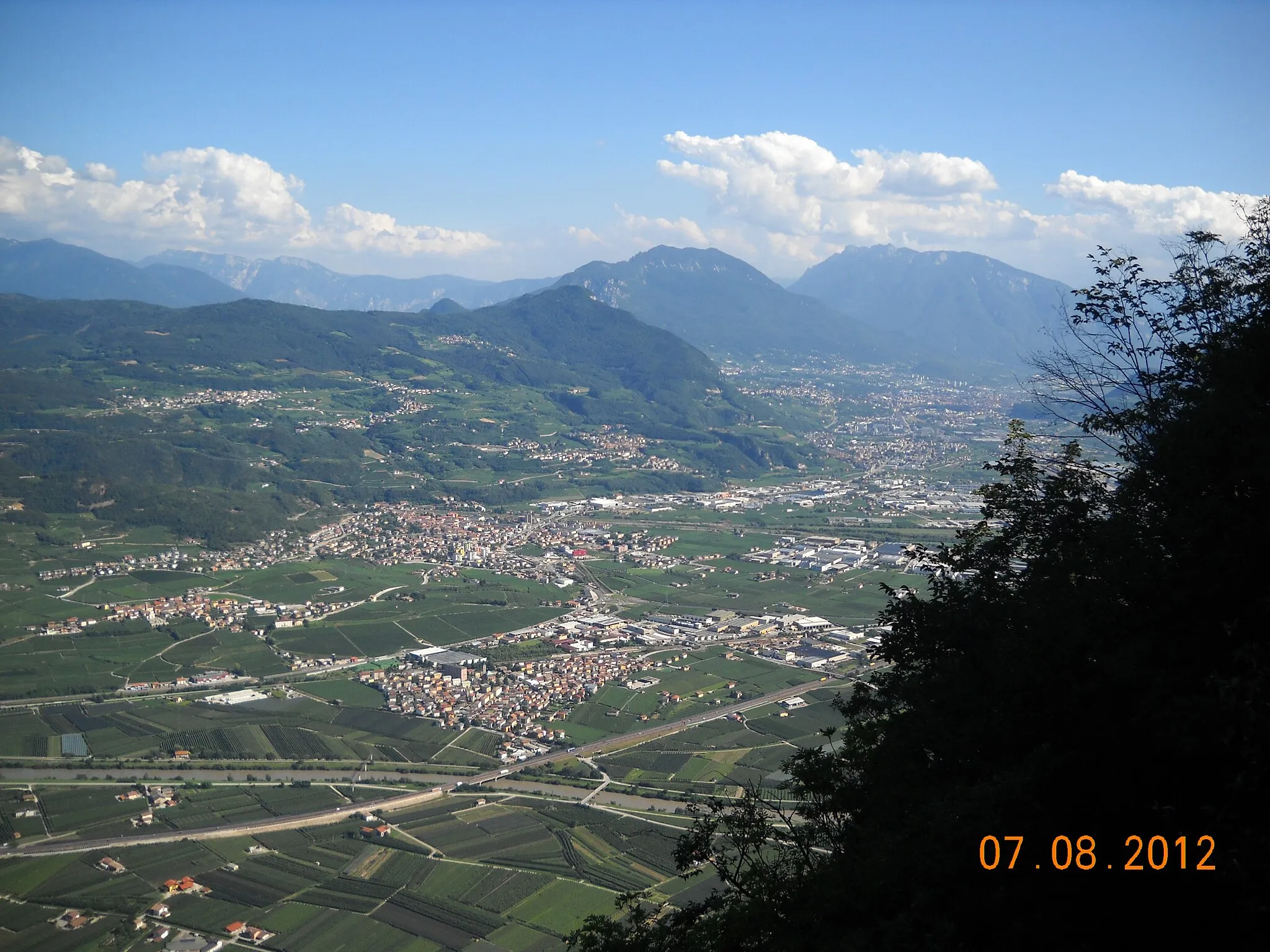 Photo showing: Panorama di Trento - Fai della Paganella