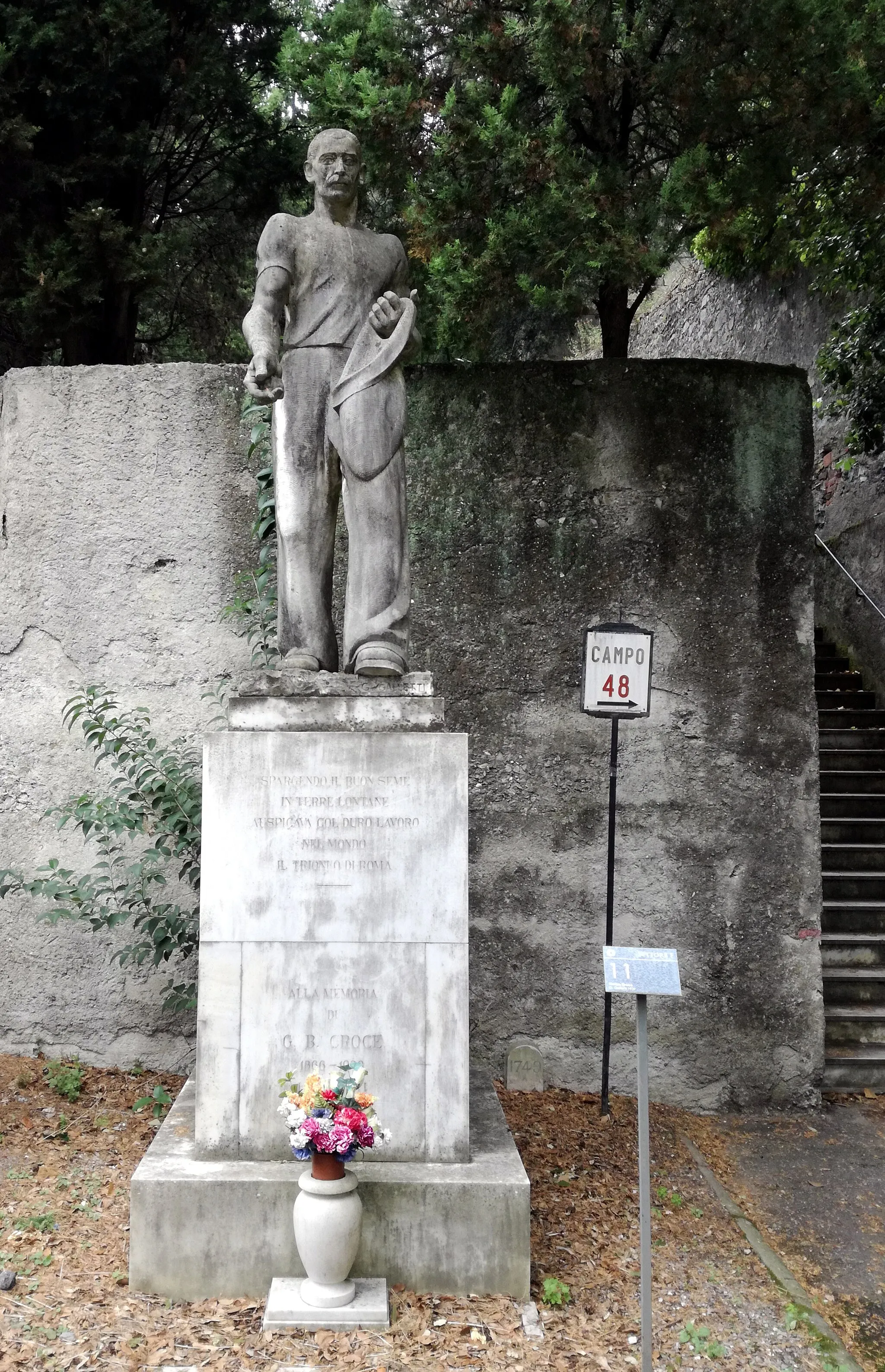 Photo showing: Tomba del Cimitero Monumentale di Staglieno