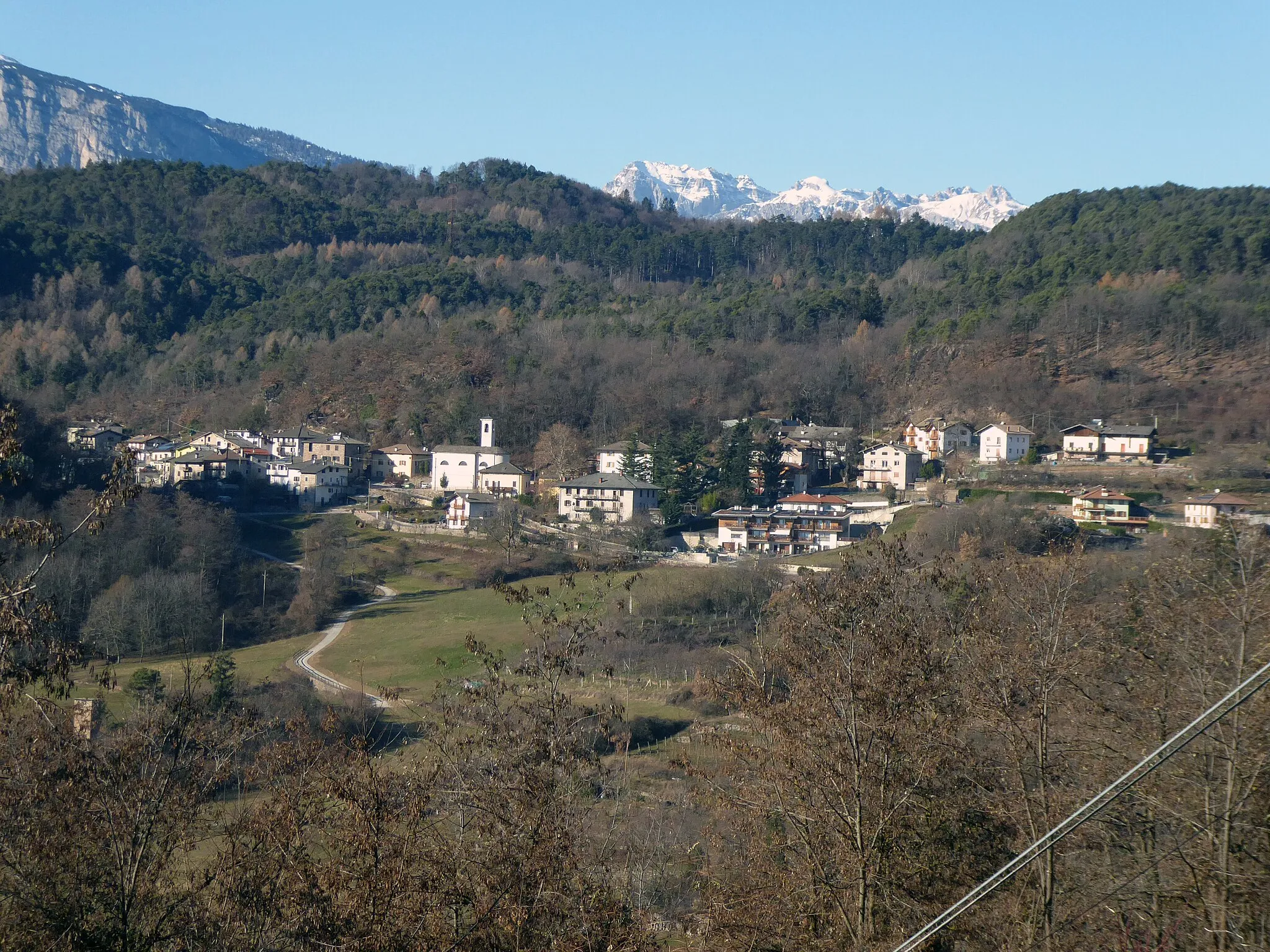 Photo showing: Bosco (Civezzano, Trentino, Italy) as seen from nearby Sant'Agnese