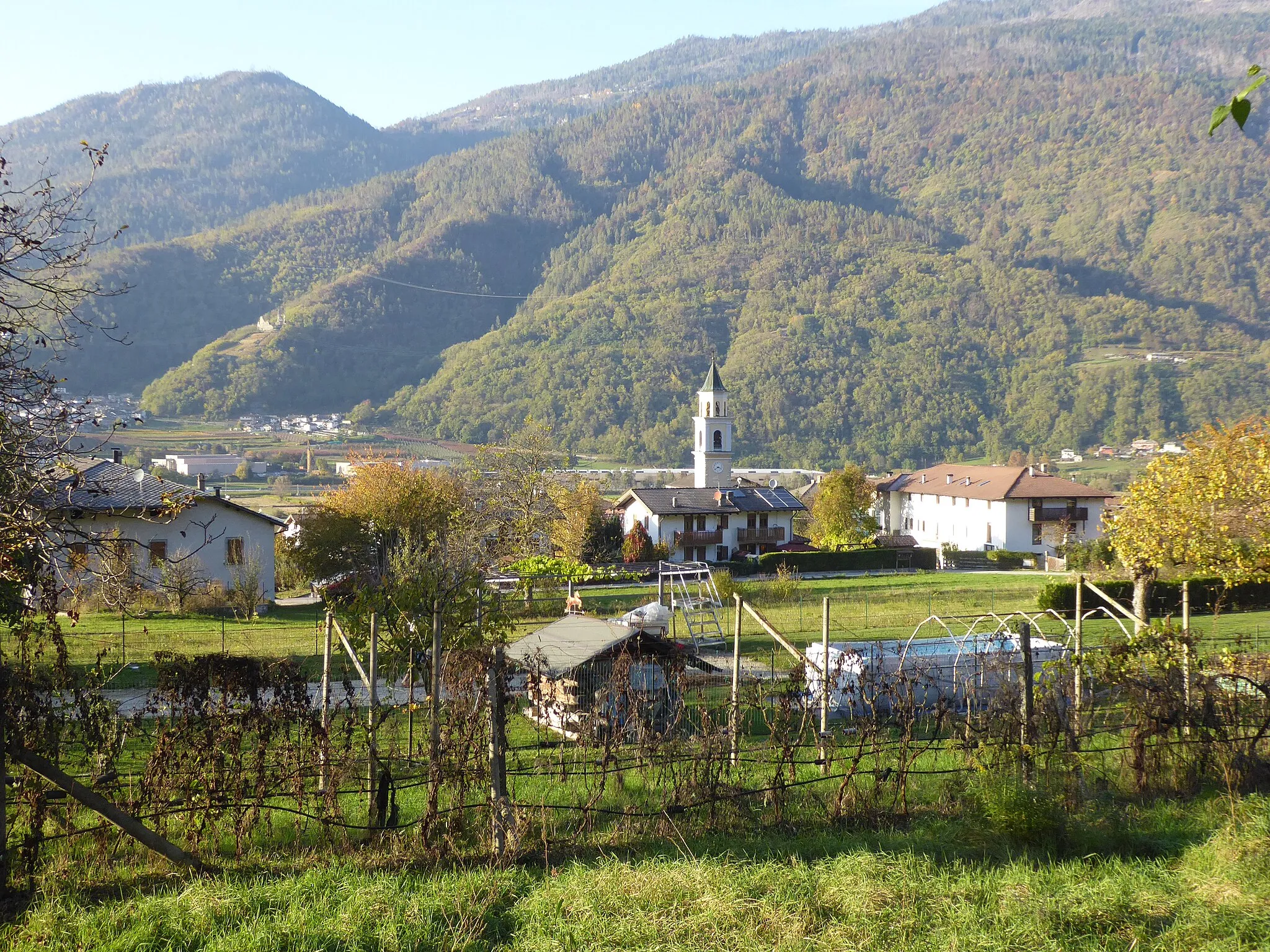 Photo showing: View of the village of Barco (Levico Terme, Trentino, Italy)