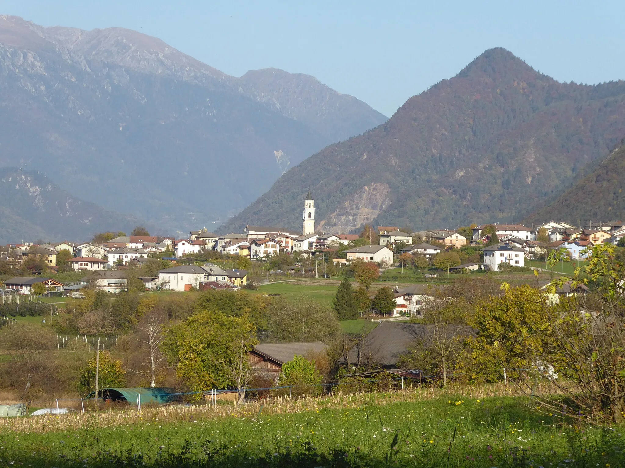 Photo showing: View of the village of Barco (Levico Terme, Trentino, Italy)