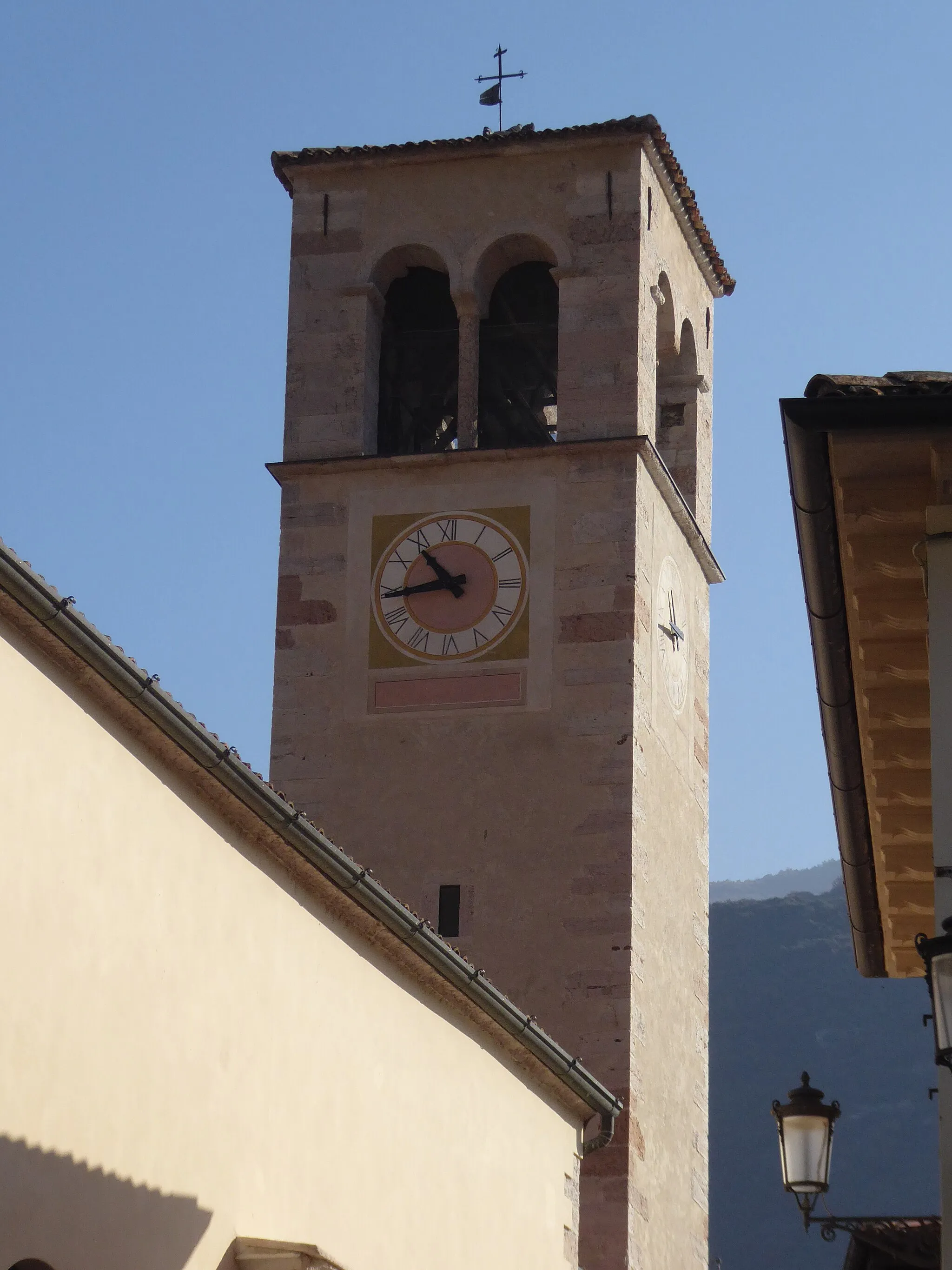 Photo showing: Ceniga (Dro, Trentino, Italy), Saints Peter and Paul church - Belltower