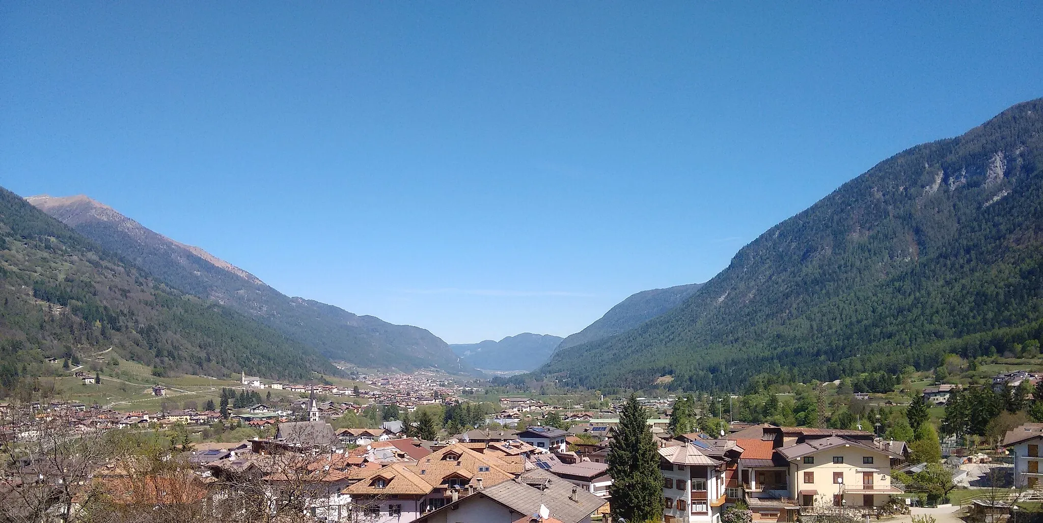 Photo showing: Panorama della Val di Sole da Dimaro.