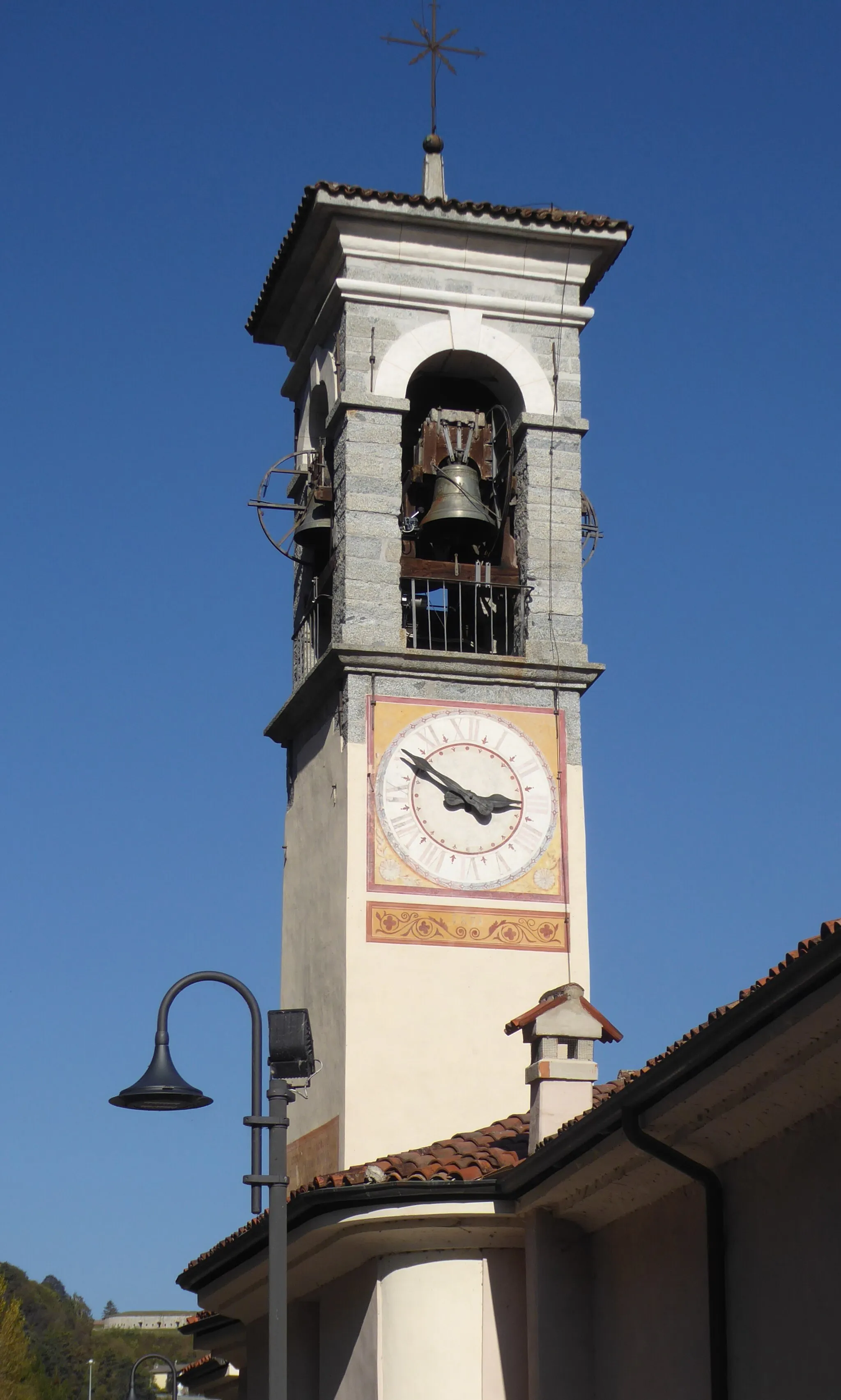 Photo showing: Agrone (Pieve di Bono-Prezzo, Trentino, Italy), Saint Anthony the Great church - Belltower