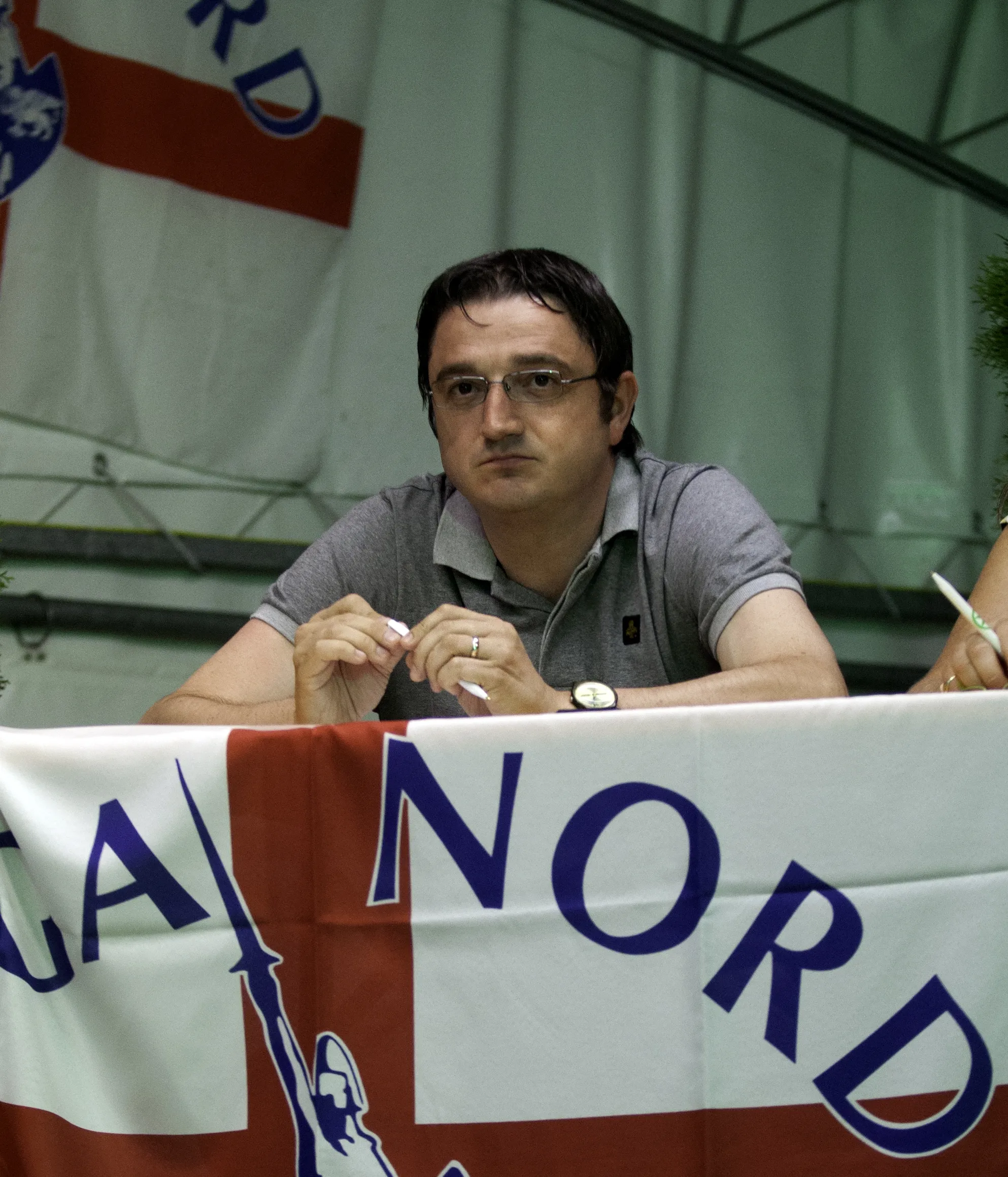 Photo showing: Maurizio Fugatti is an Italian Politician of Lega Nord (Northen League), a leftwing and separatist party