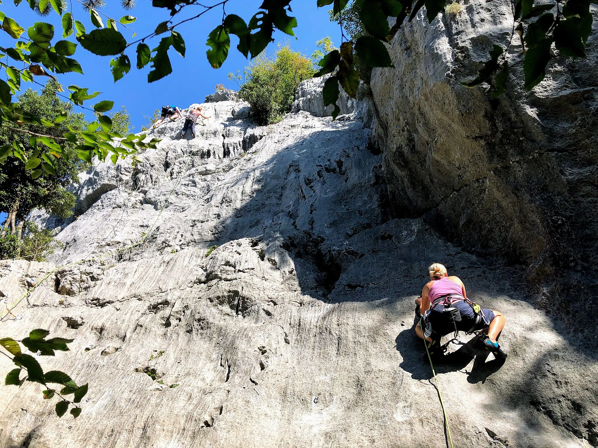 Photo showing: Muro dell' Asino, Arco, Italy, sports climbing