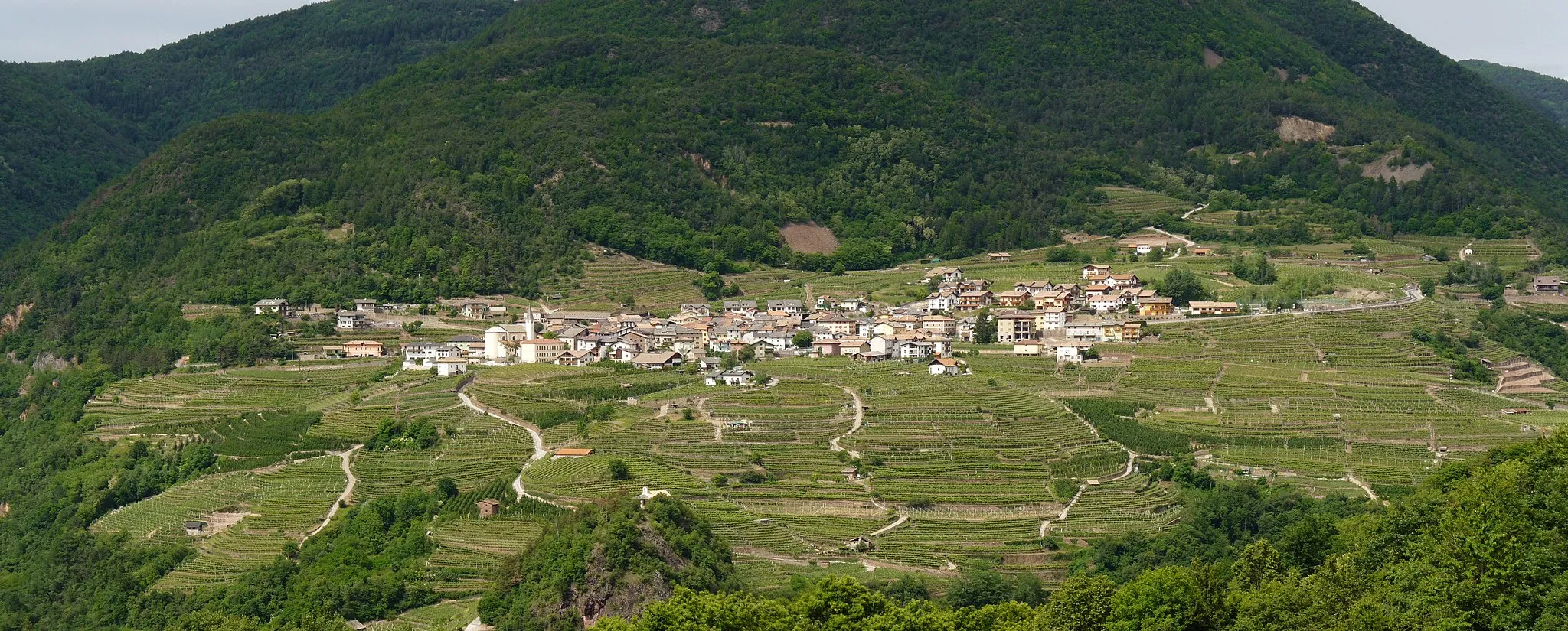 Photo showing: Lisignago (Italy): panorama from Albiano