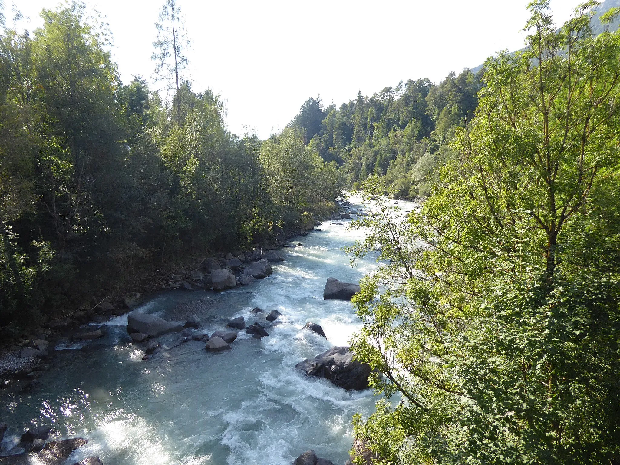 Photo showing: The Avisio river in Panchià (Trentino, Italy)