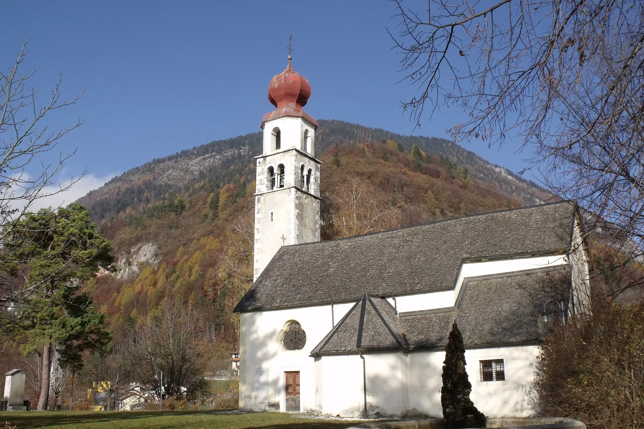 Photo showing: Church of San Sebastiano, Province of Trento, Trentino-Alto Adige/Südtirol, Italy