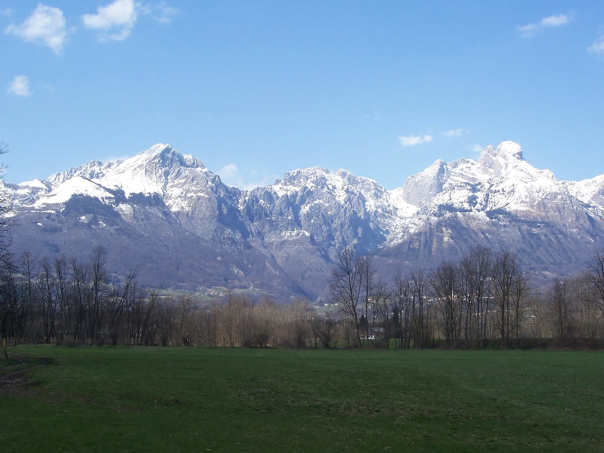 Photo showing: Il Gruppo del Pizzocco visto dalla Val Belluna
