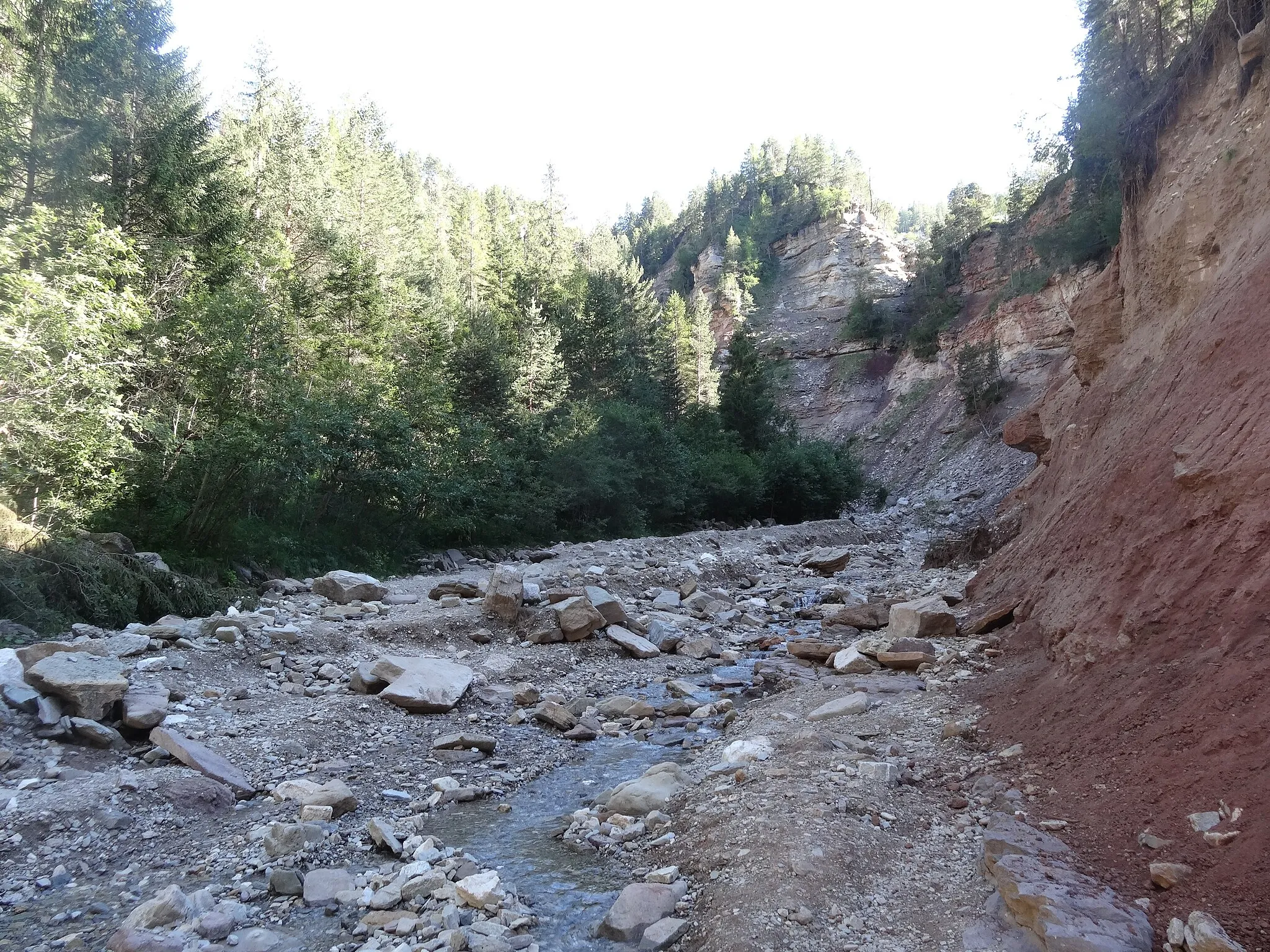 Photo showing: Bletterbach, Dolomites (agost 2013)