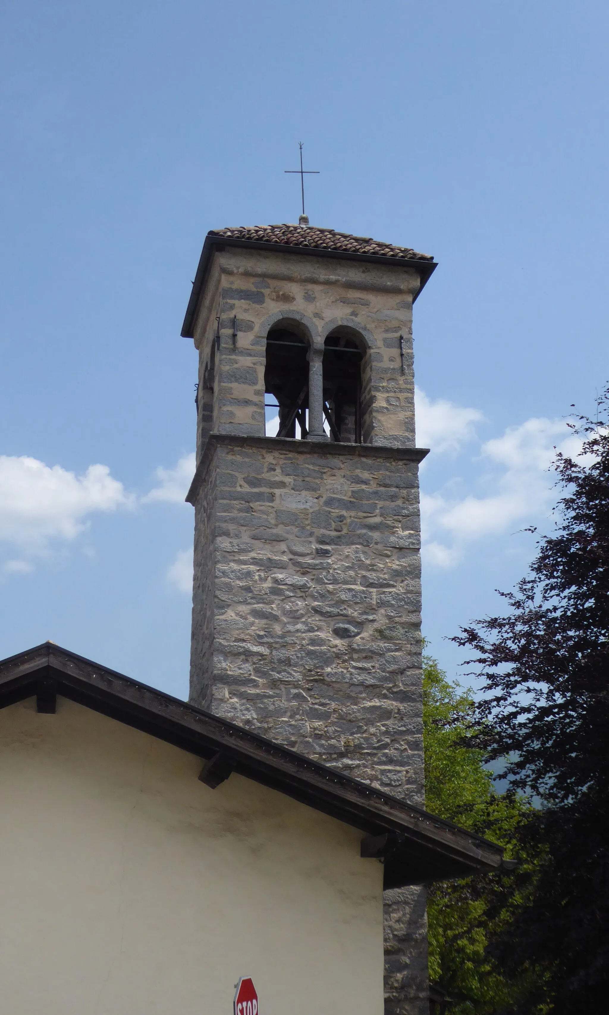 Photo showing: Villa (Comano Terme, Trentino, Italy), Saint Julian church - Belltower