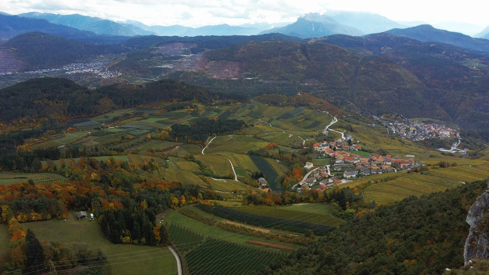 Photo showing: Giovo (Trentino, Italy) - View from Mount Corona