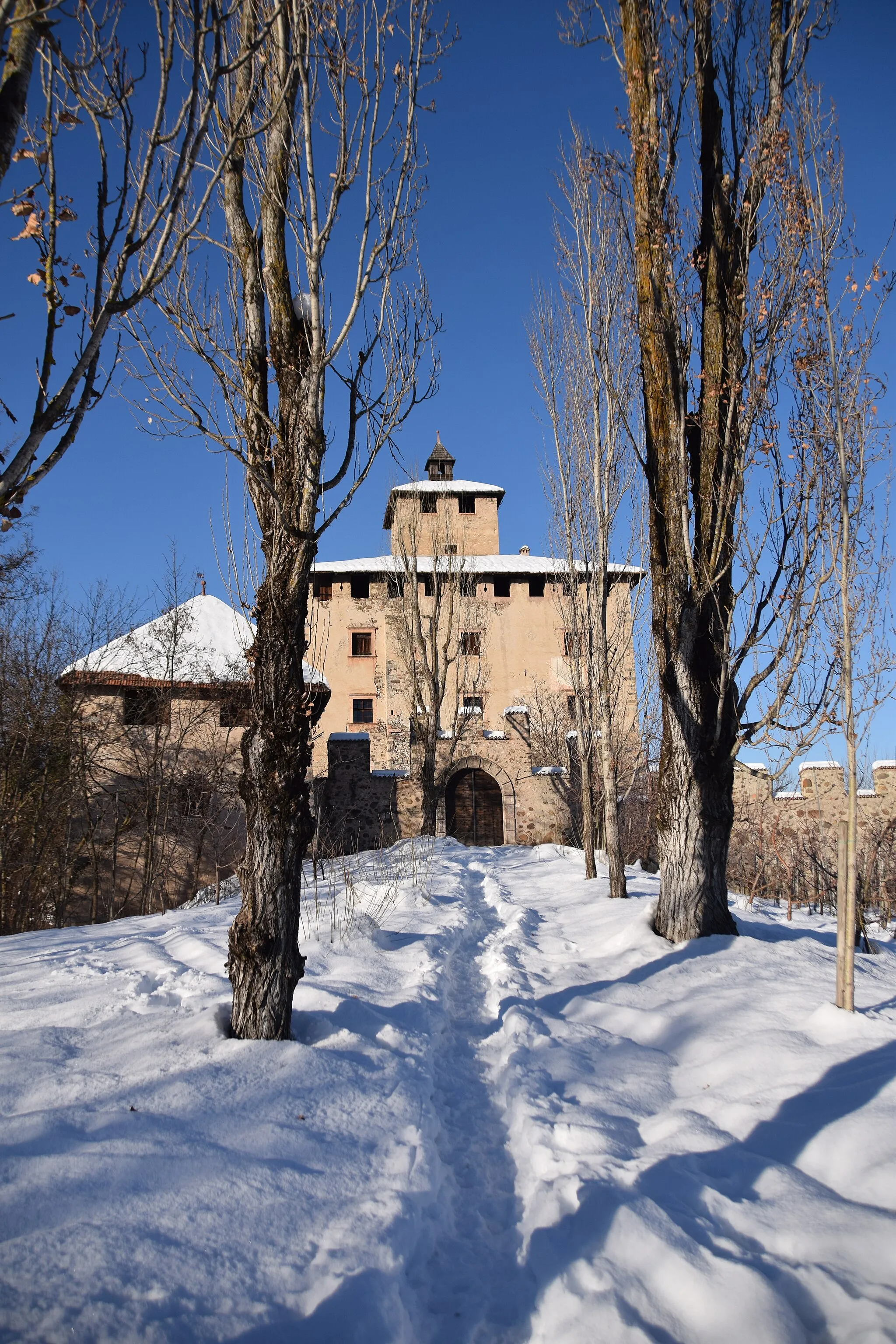 Photo showing: Castel Nanno in inverno