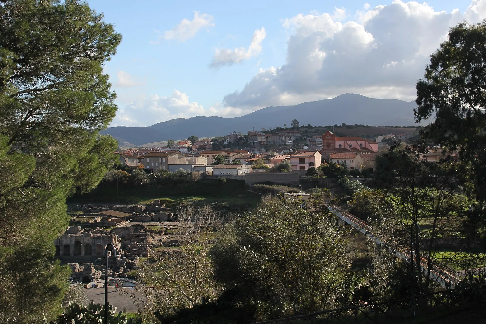 Photo showing: Fordongianus - Panorama