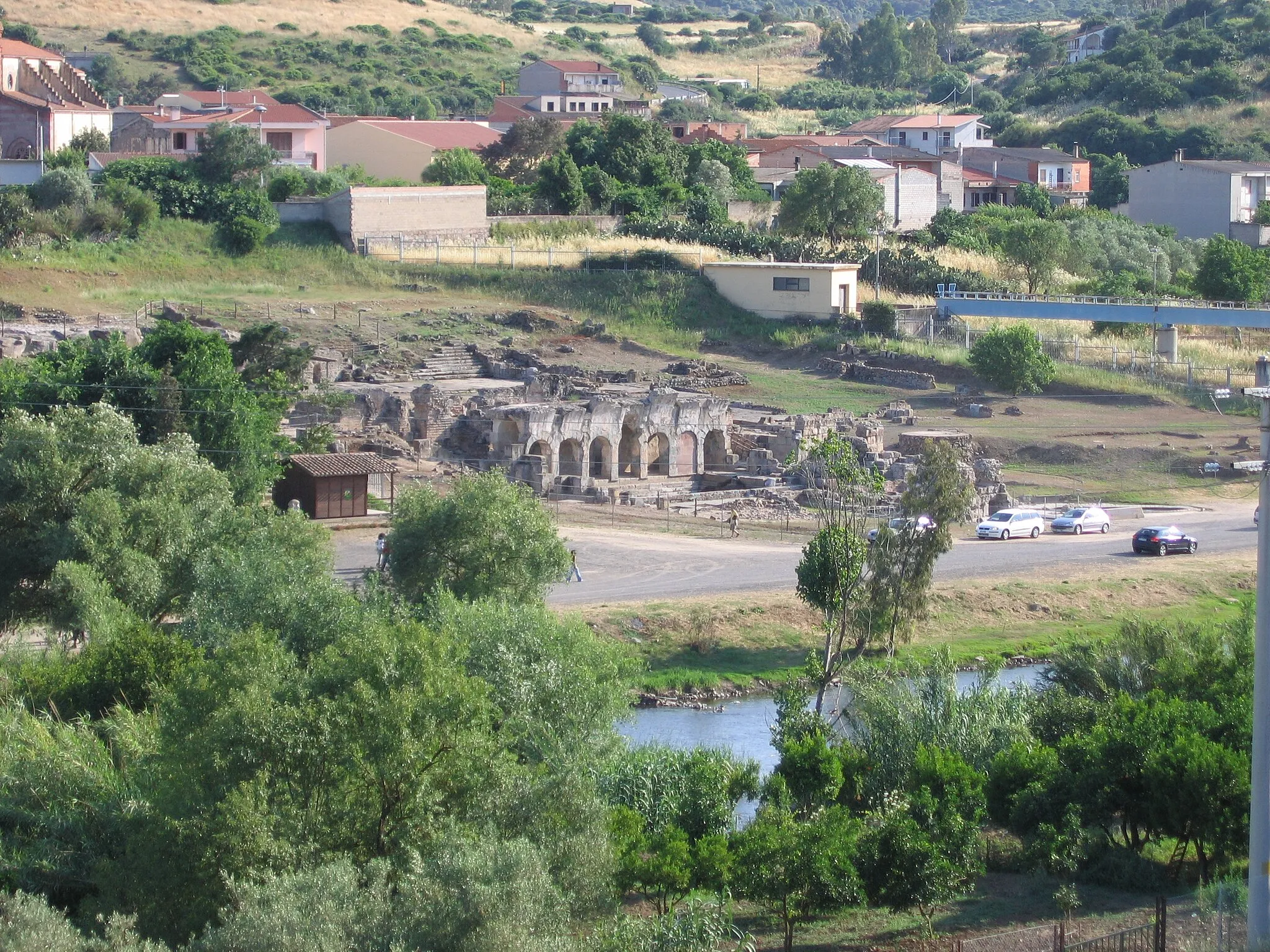 Photo showing: vista delle Terme romane di Fordongianus (OR)