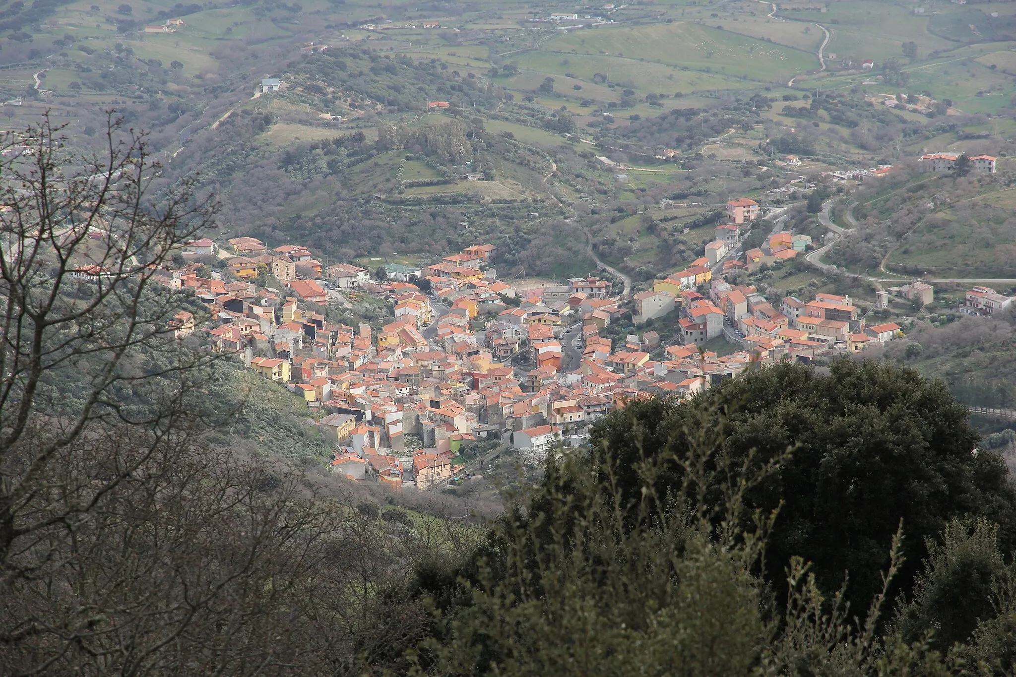Photo showing: Bultei, panorama