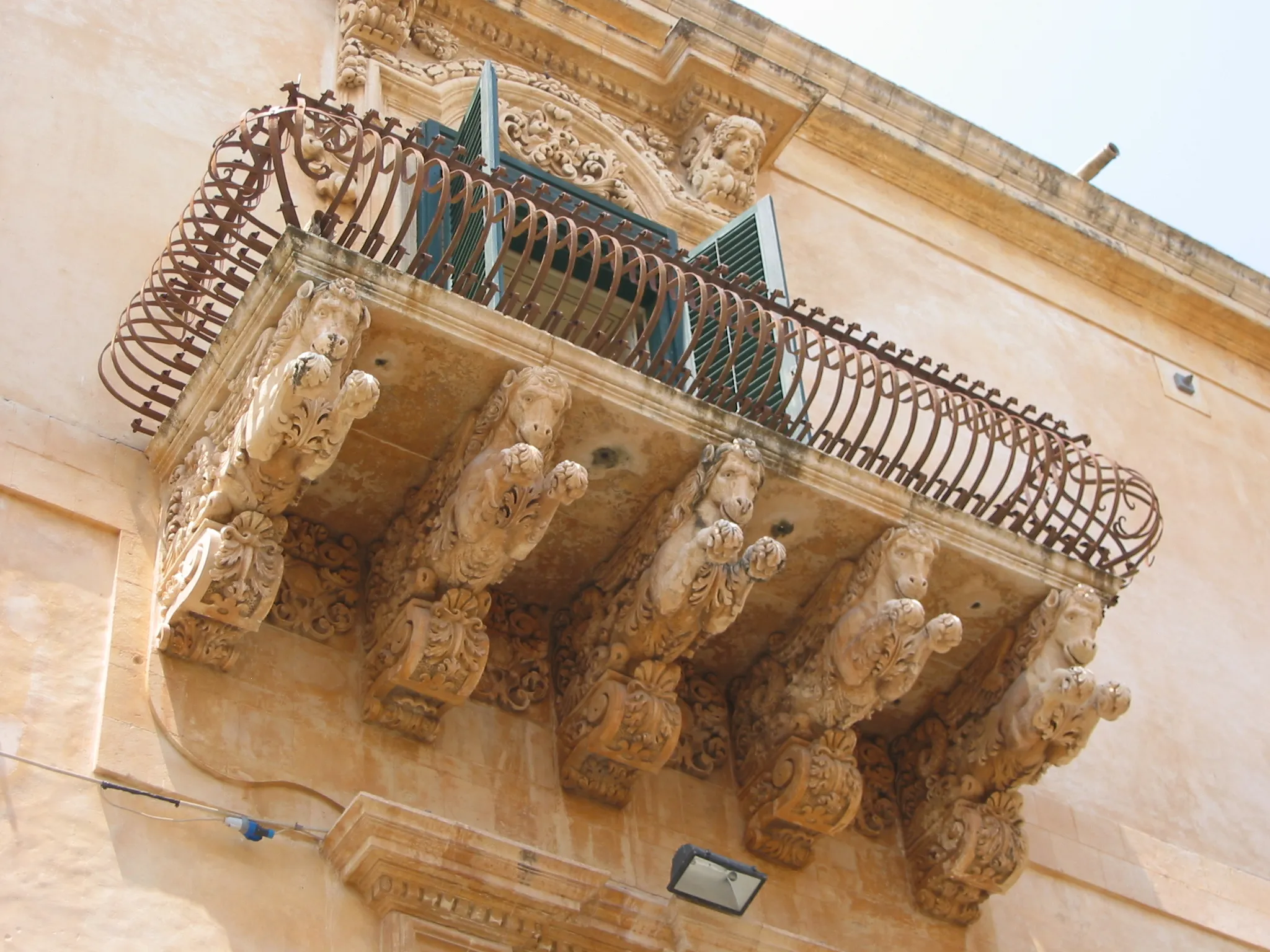 Photo showing: Noto, Sicily, Italy.Church of San Carlo al Corso, view from the belltower,