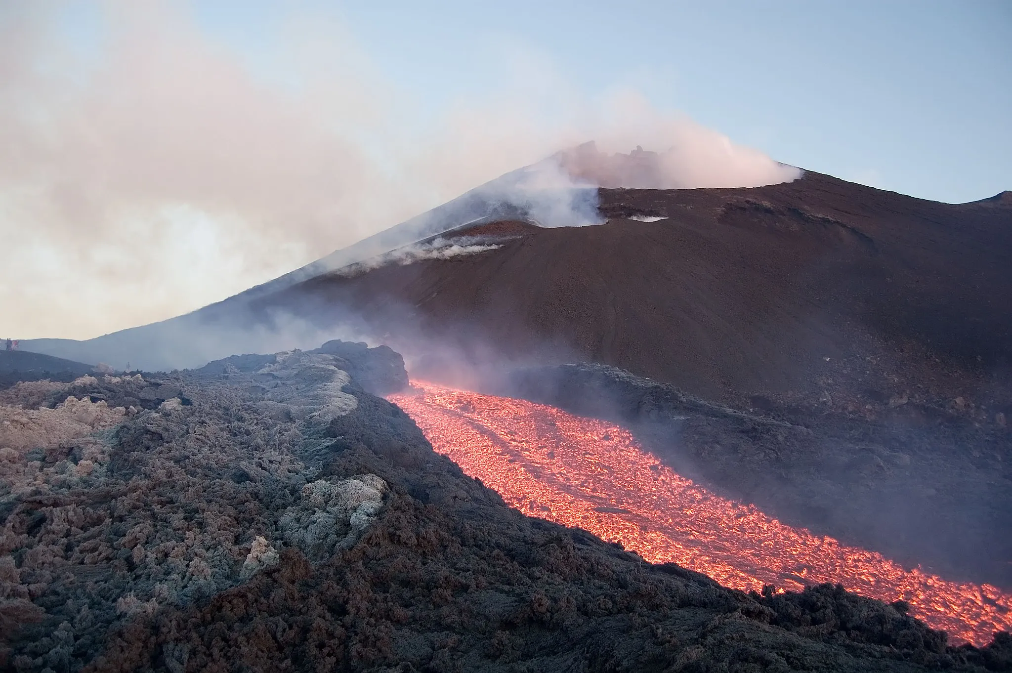 Photo showing: Volcano Etna (Sicily, Italy) during an eruption