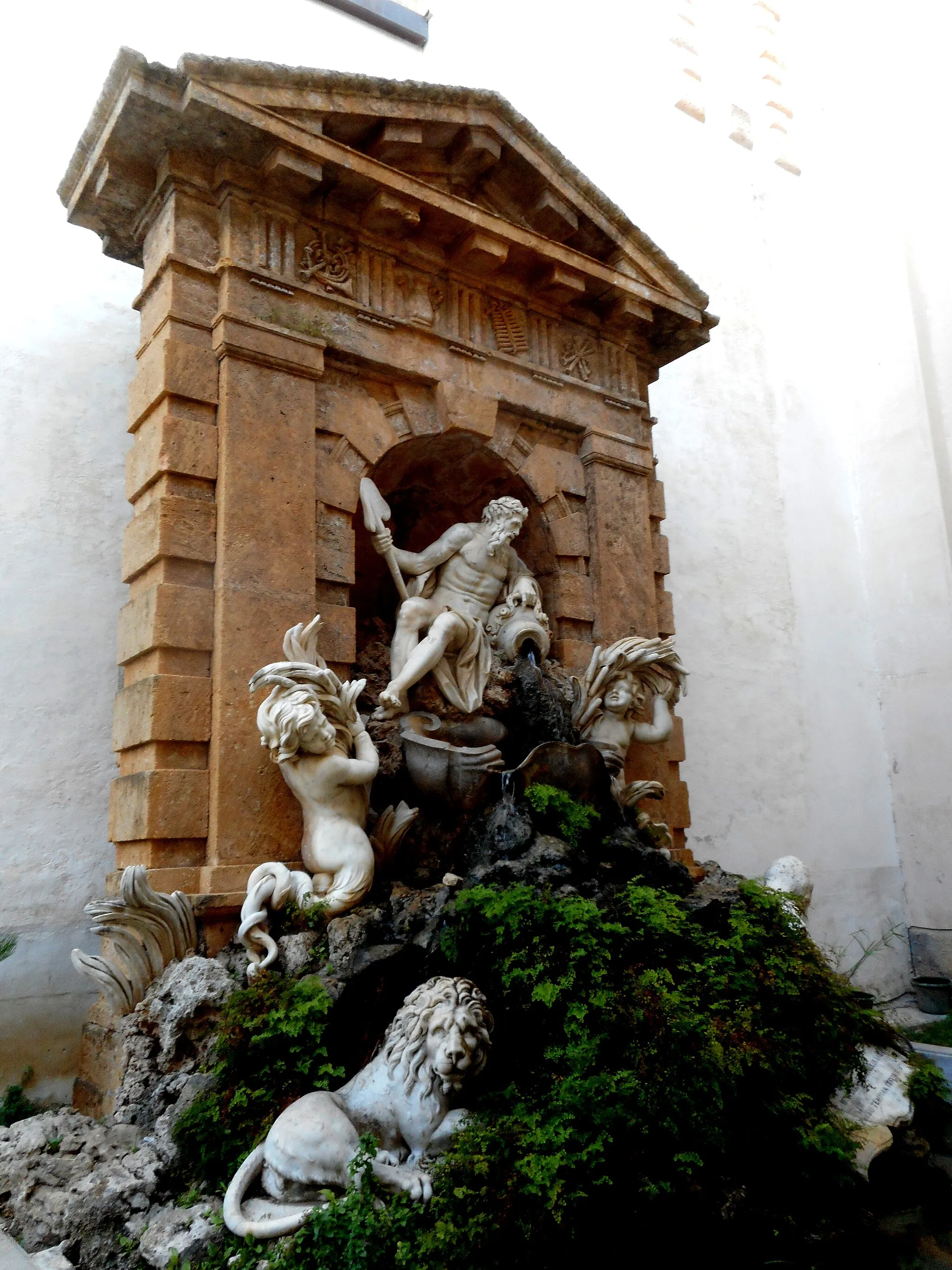 Photo showing: Fontana dell'Oreto nell'Abbazia di San Martino delle Scale opera di Ignazio Marabitti